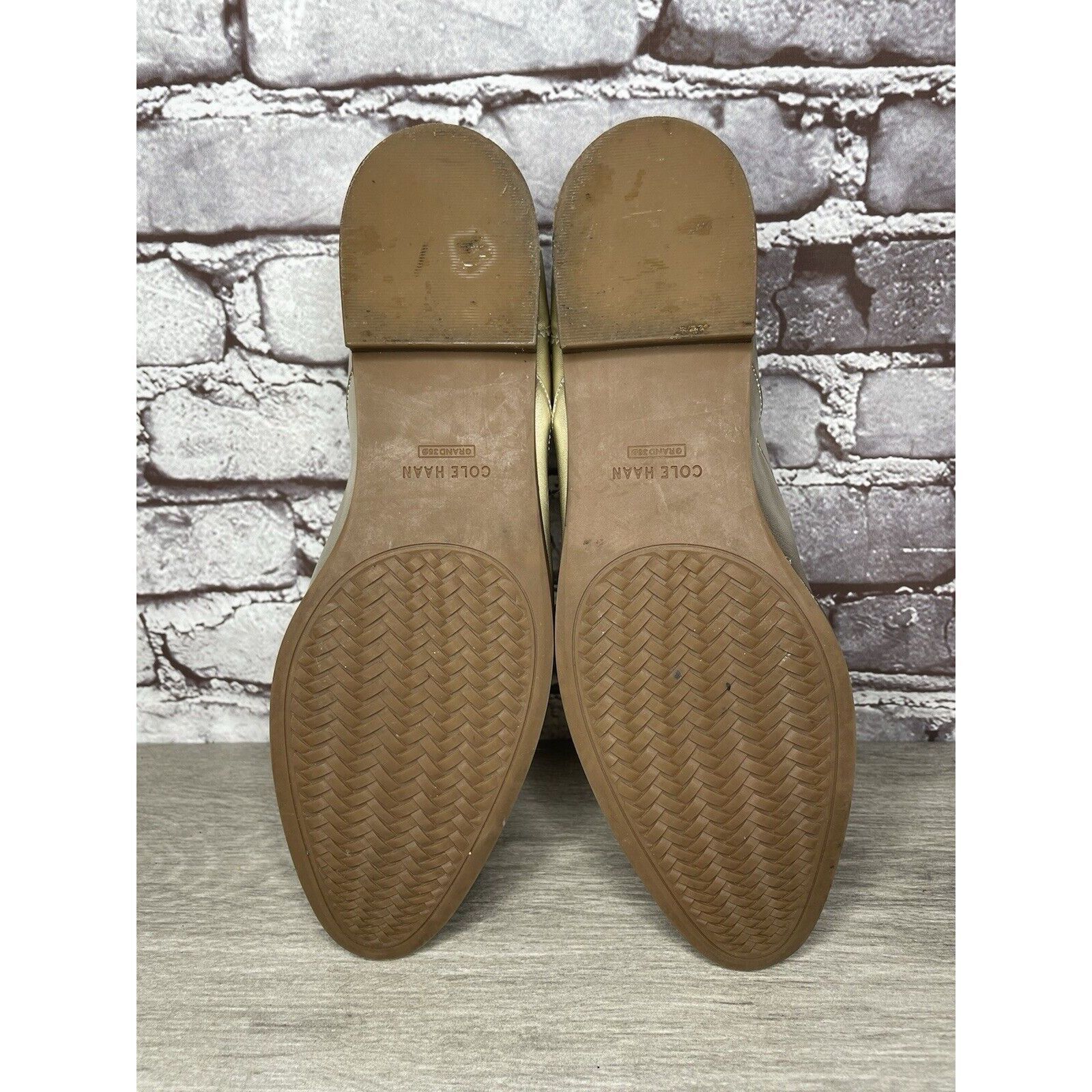 Cole Haan COLE HAAN Go To Collection Arden Gold Metallic Leather Oxfor Size US 10 / IT 40 - 7 Thumbnail