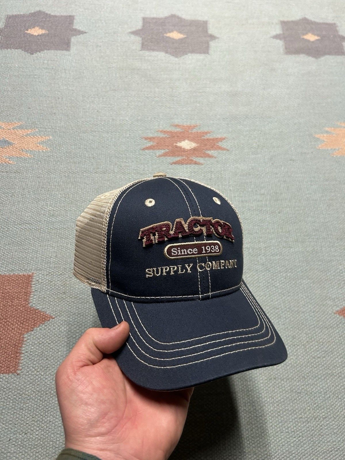 Vintage Tractor supply co strapback hat baseball NWT DEADSTOCK farm Size ONE SIZE - 1 Thumbnail