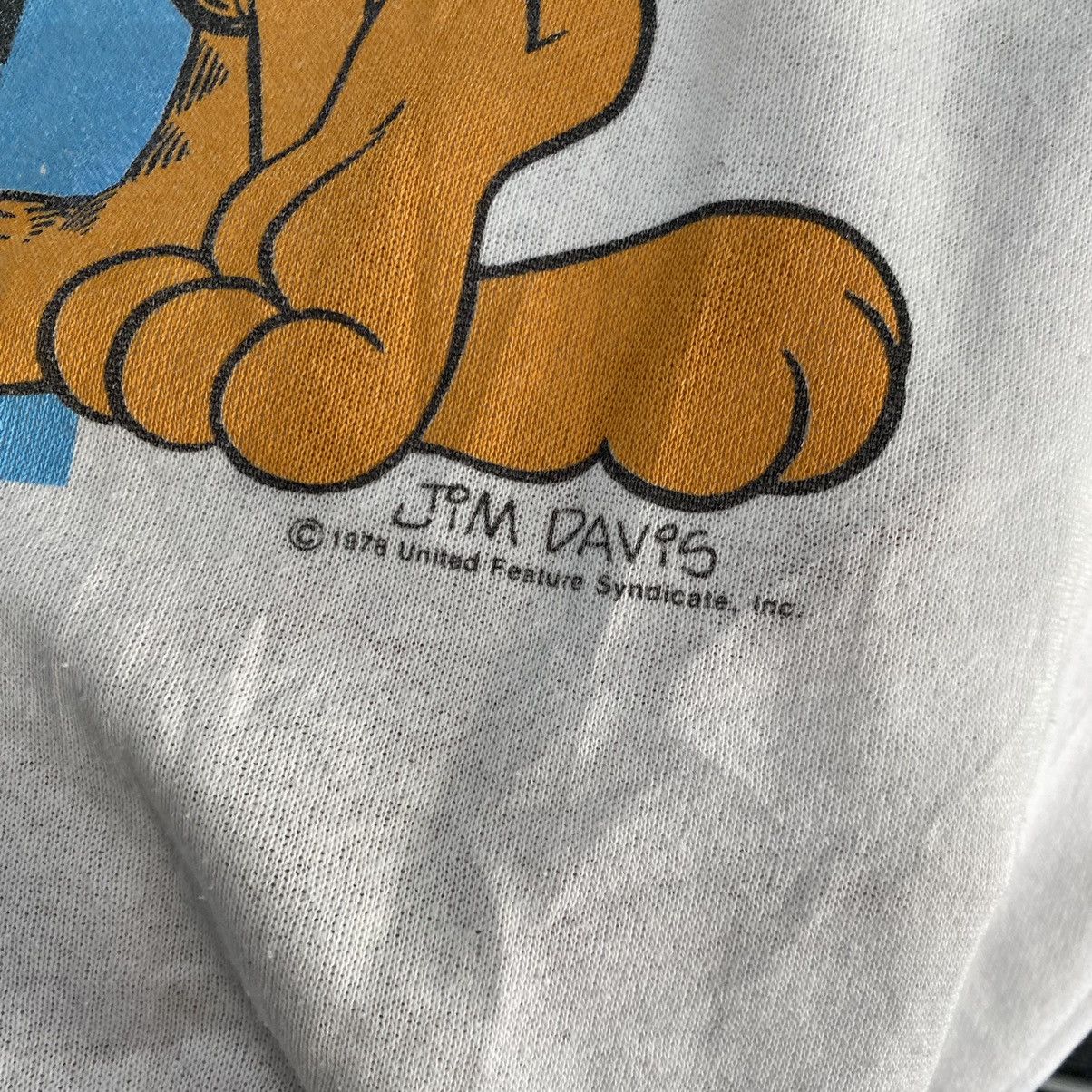 Vintage Garfield Crewneck Sweatshirt 1978 Vintage White Size US L / EU 52-54 / 3 - 6 Thumbnail