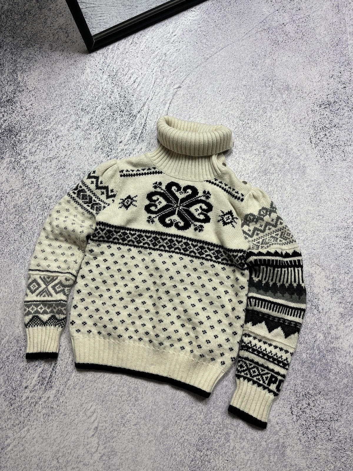Polo Ralph Lauren Polo Ralph Lauren Wool Nylon Turtle Neck Sweater Kids 12-14 Size US XXS / EU 40 - 2 Thumbnail