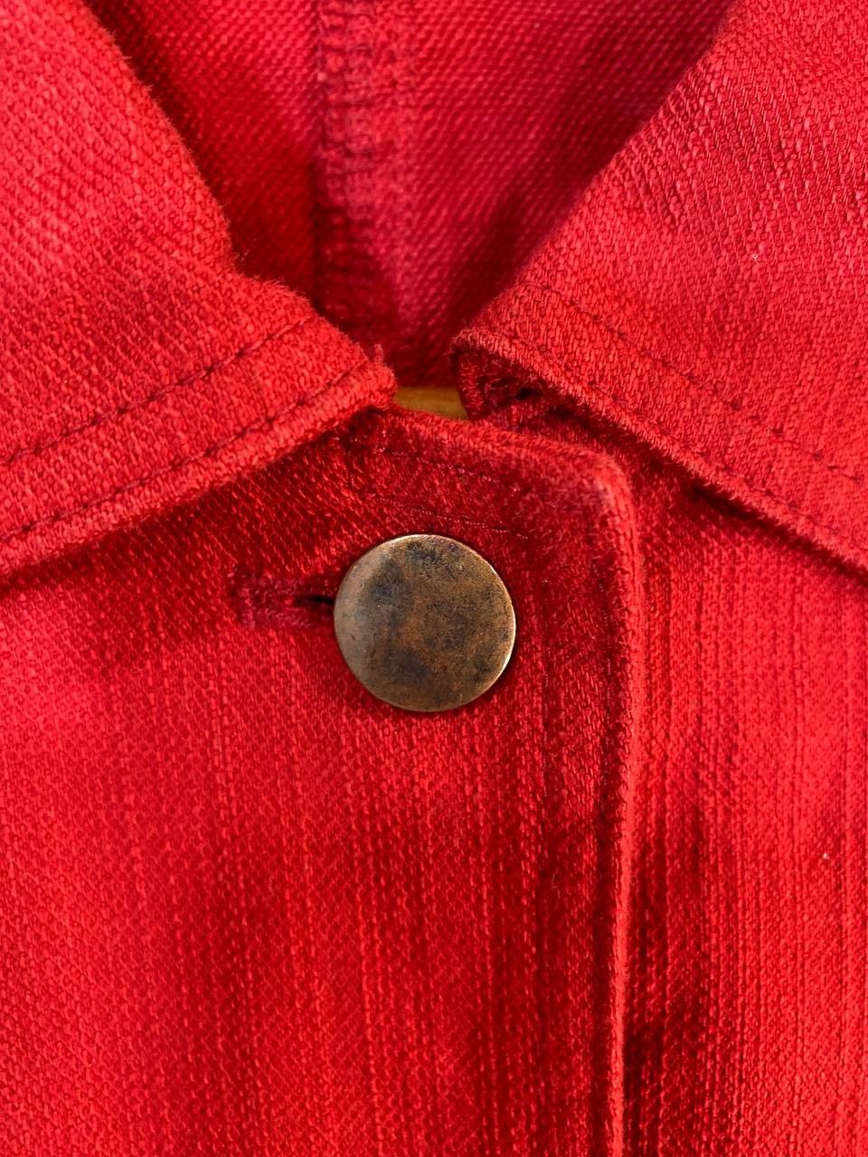 George × Japanese Brand george rech red denim jacket made in japan nice design Size S / US 4 / IT 40 - 4 Thumbnail