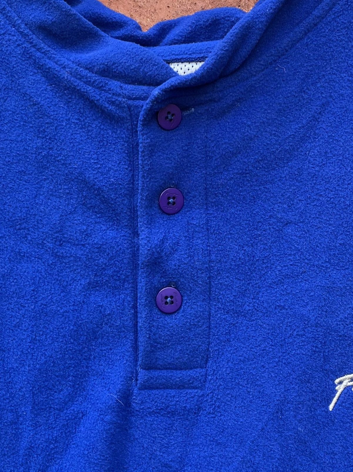 Fubu Vintage 90s Fubu 1/4 Button Spellout Fleece Pullover Size US XL / EU 56 / 4 - 6 Thumbnail