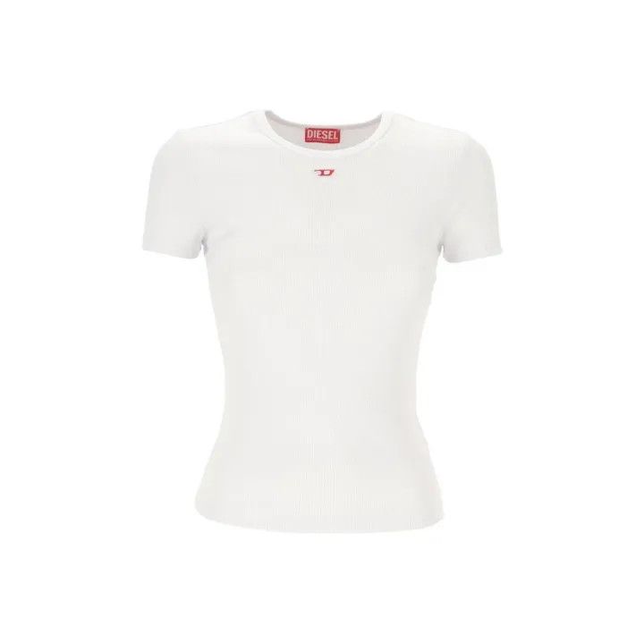 Diesel Diesel White Short Sleeve T-Shirt for Women 0079 Size S / US 4 / IT 40 - 1 Thumbnail