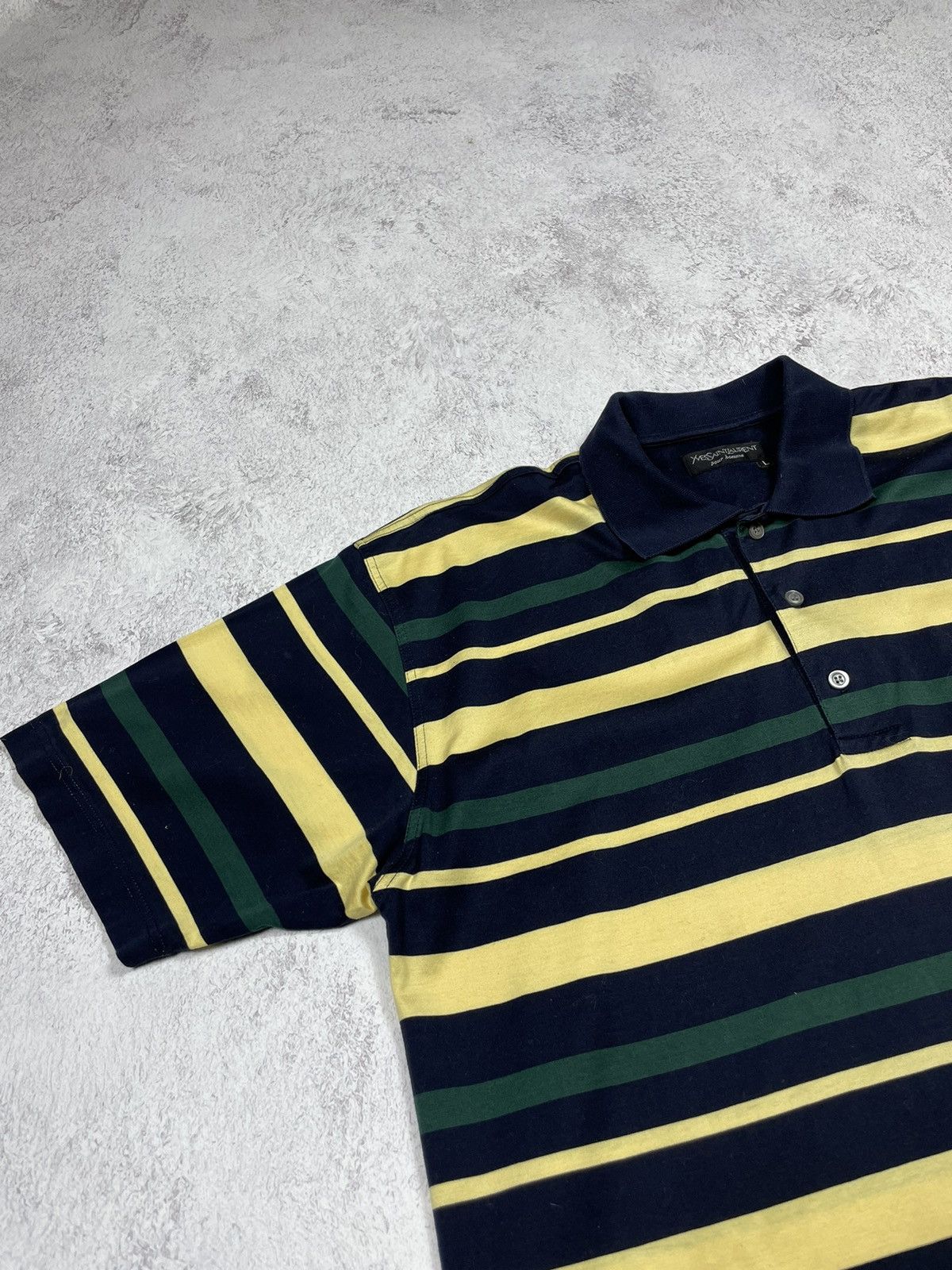 Yves Saint Laurent YSL Yves Saint Laurent Vintage Polo Small Logo L Size US L / EU 52-54 / 3 - 2 Thumbnail