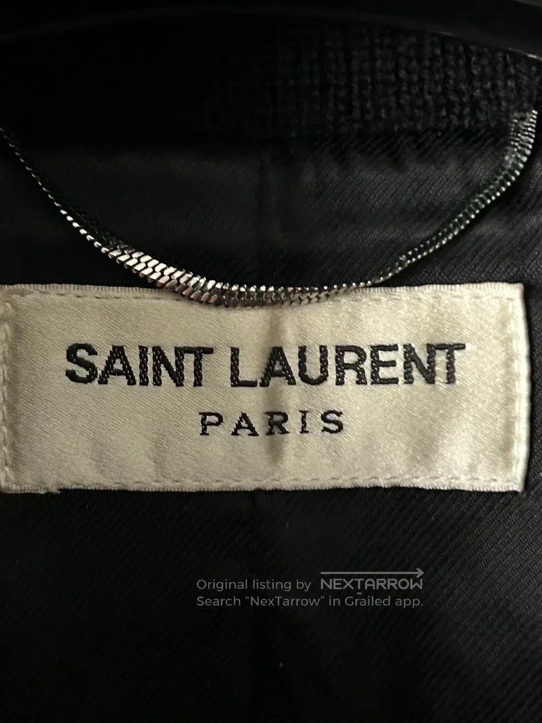 Saint Laurent Paris Saint Laurent Paris Burgundy and black wool mixed leather Size US M / EU 48-50 / 2 - 2 Thumbnail