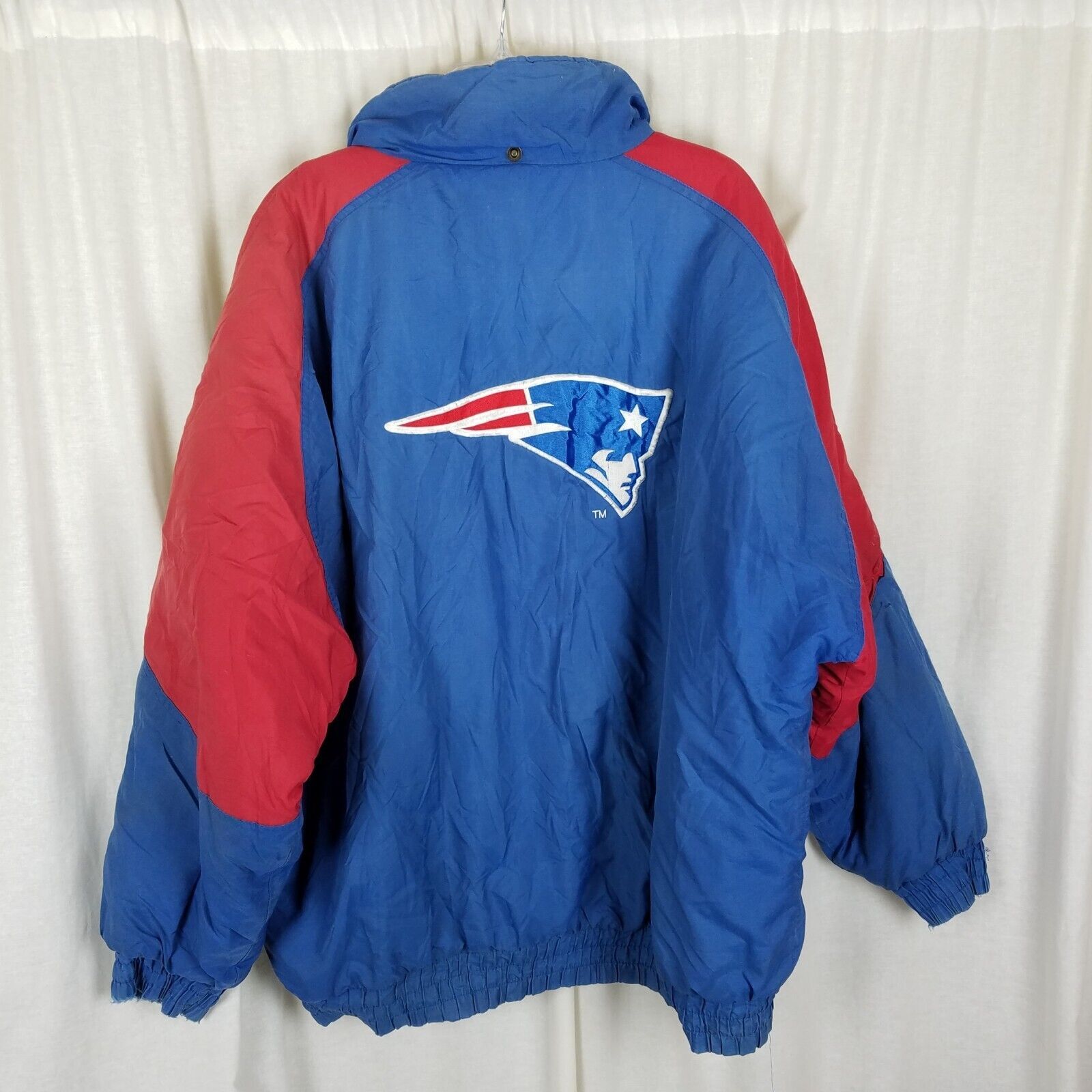 Logo 7 Vtg Logo 7 NFL Gameday NE Patriots Puffer Bomber Jacket 80s Size US XL / EU 56 / 4 - 4 Thumbnail