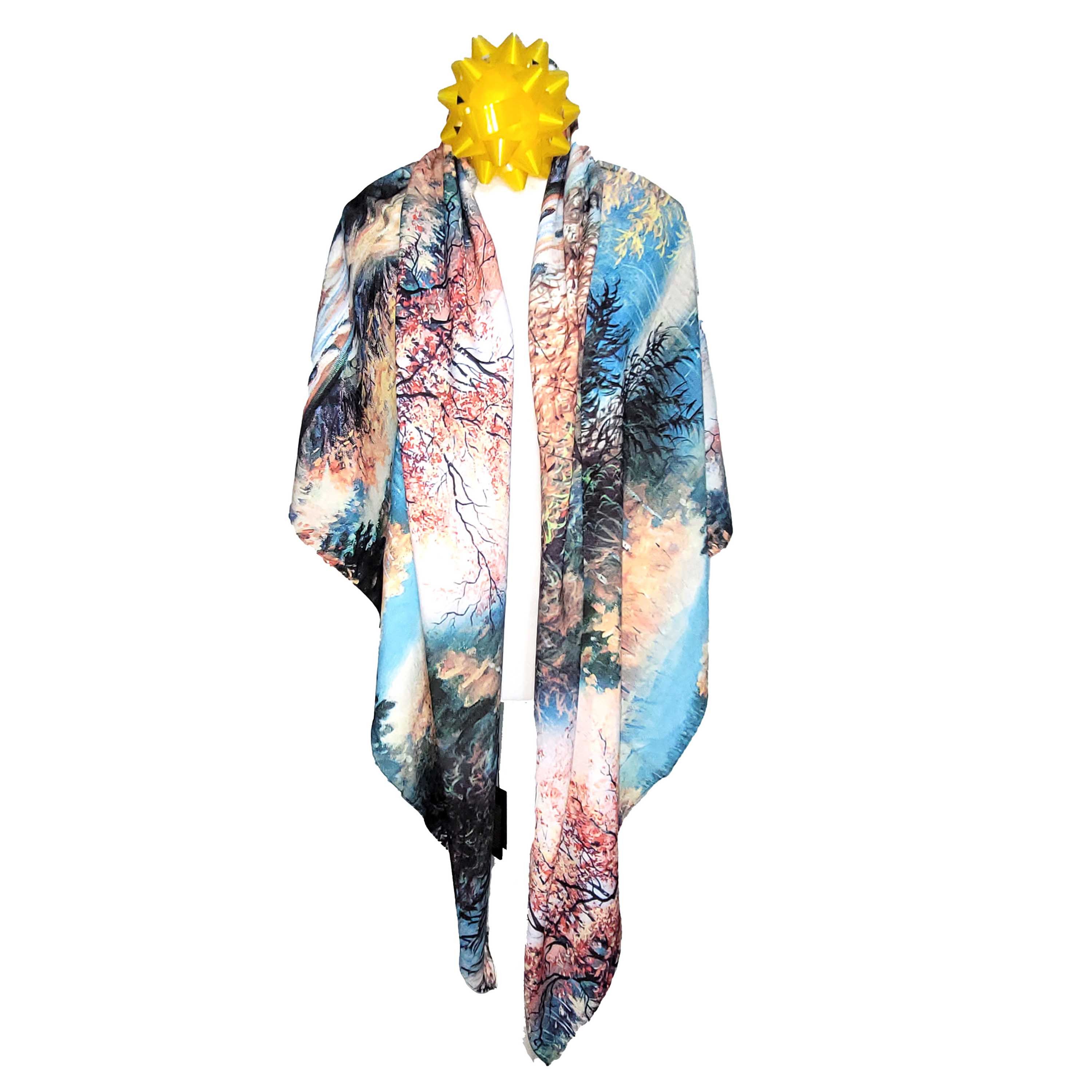 Other NWT Double-Sided Silk Scarf 52"x52" Large Square Wrap 3411 Size ONE SIZE - 8 Thumbnail