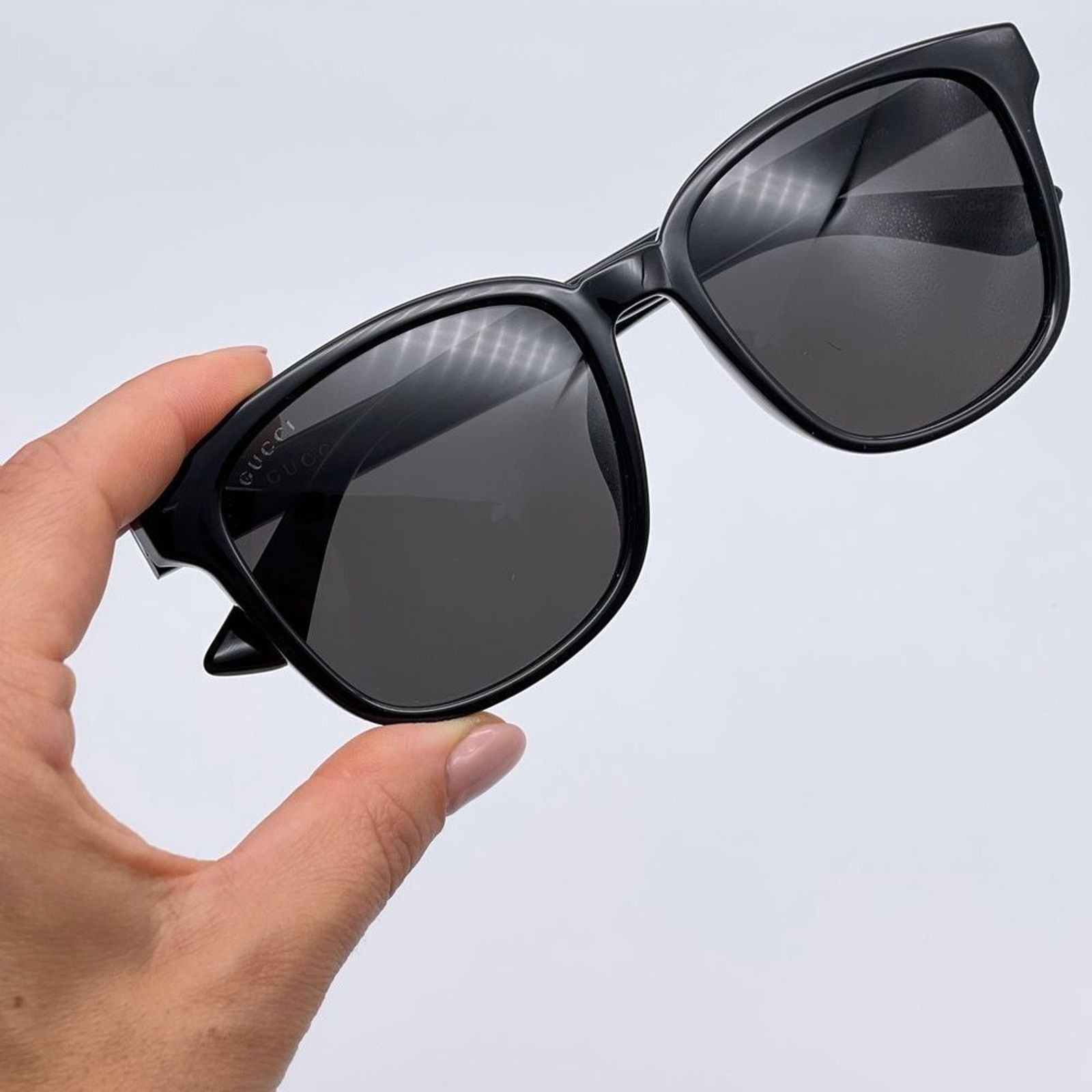 Gucci BRAND NEW GUCCI GG0637SK 001 Black Grey Unisex Sunglasses Size ONE SIZE - 7 Thumbnail