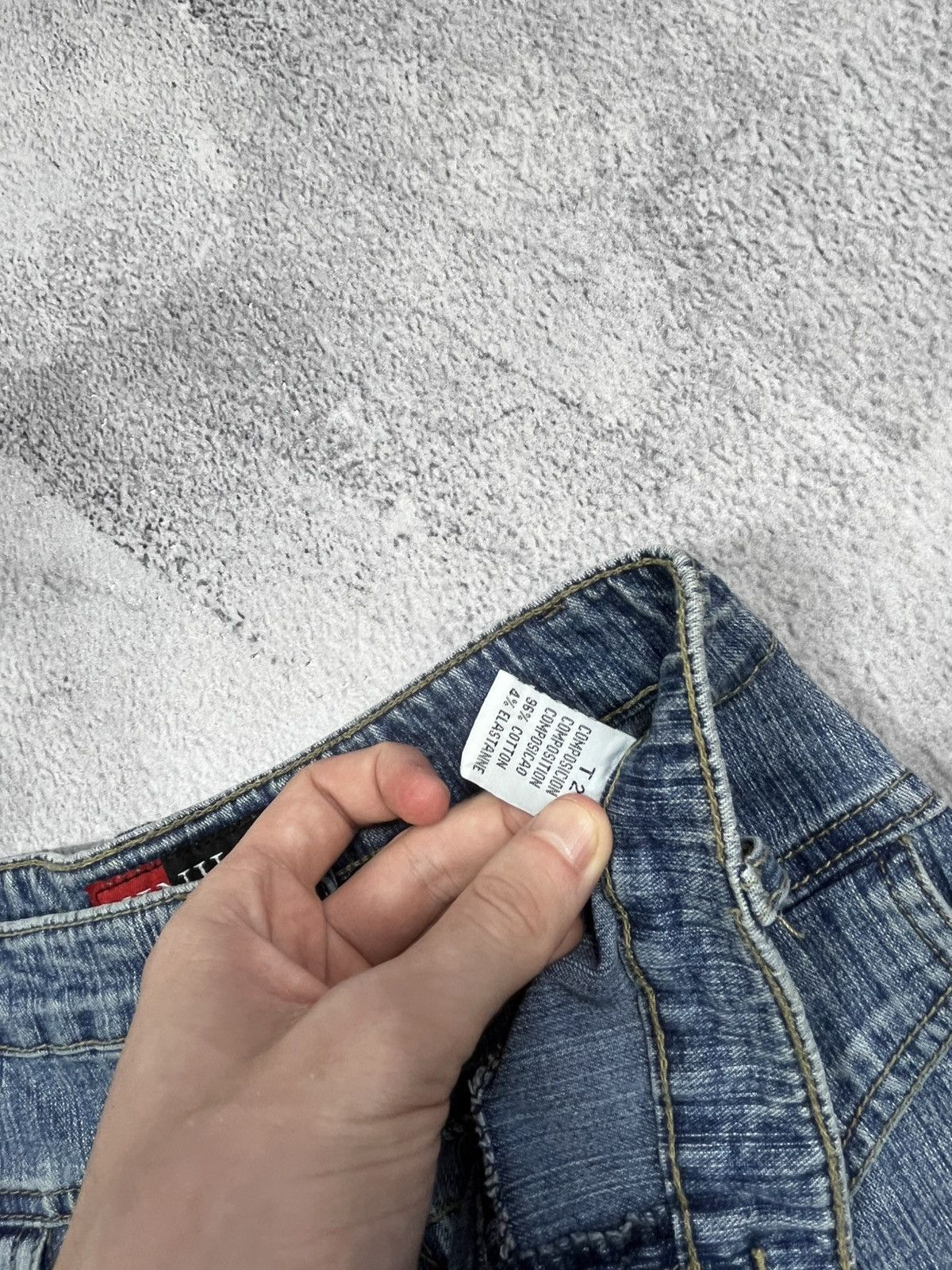 Japanese Brand × Vintage Vintage Y2K denim mini skirt streetwear style 00s Size 27" / US 4 / IT 40 - 4 Thumbnail