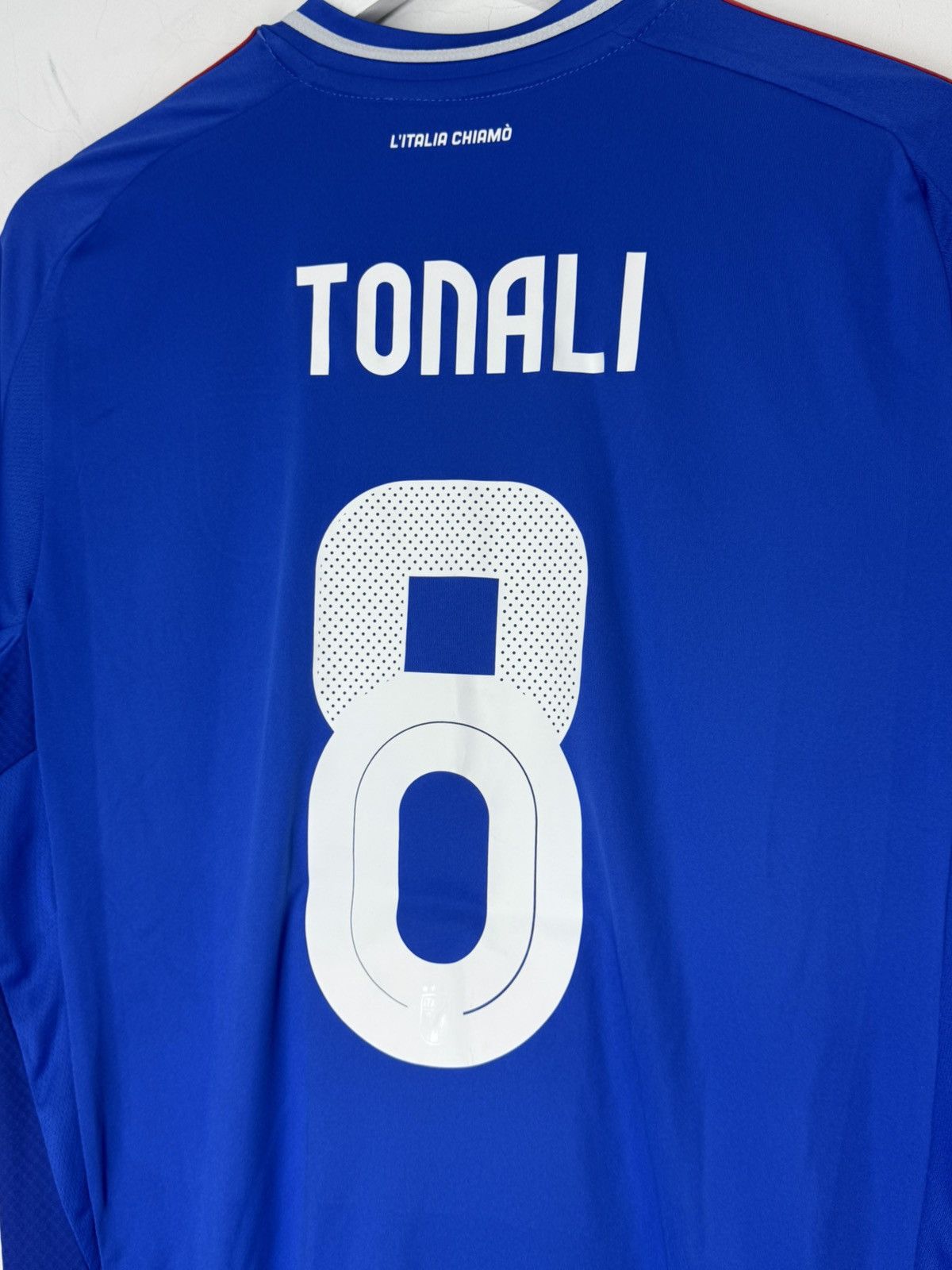 Adidas #8 Tonali Italy National Team 2024/25 Adidas Football Shirt Size US L / EU 52-54 / 3 - 12 Thumbnail