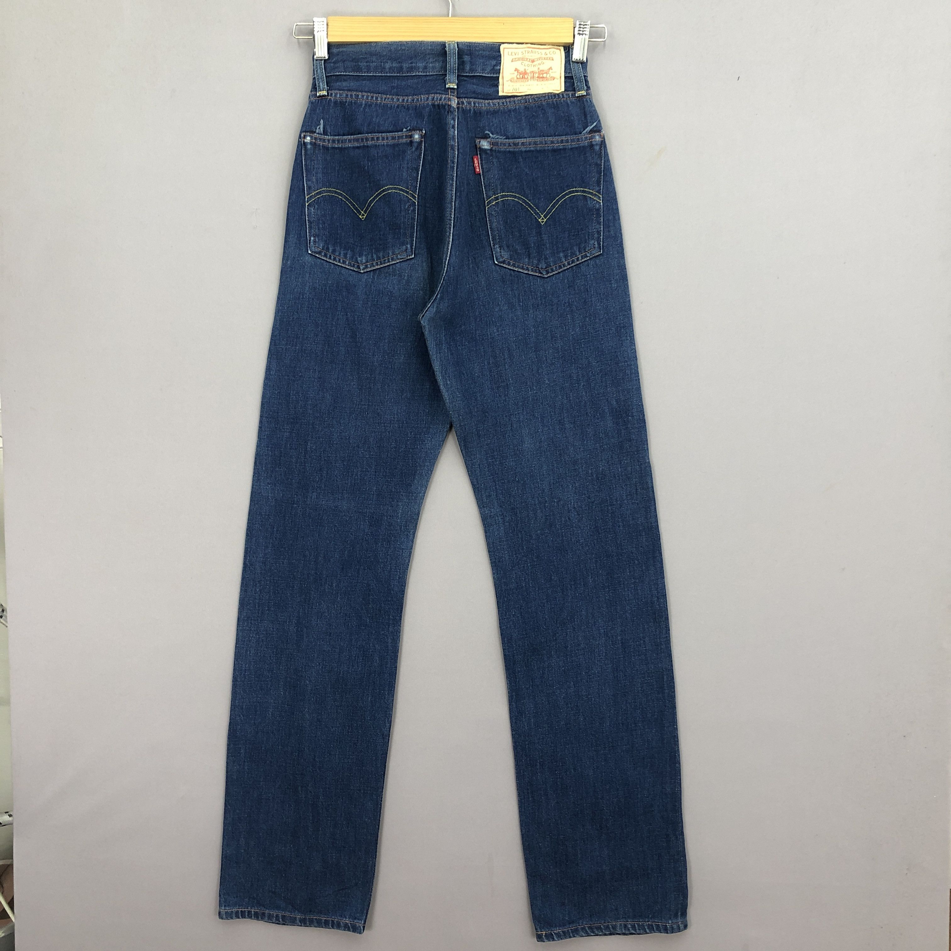 Levi's Vintage Levis 701 Selvedge Jeans Levi's Redline Denim Size 24" / US 00 / IT 34 - 2 Thumbnail