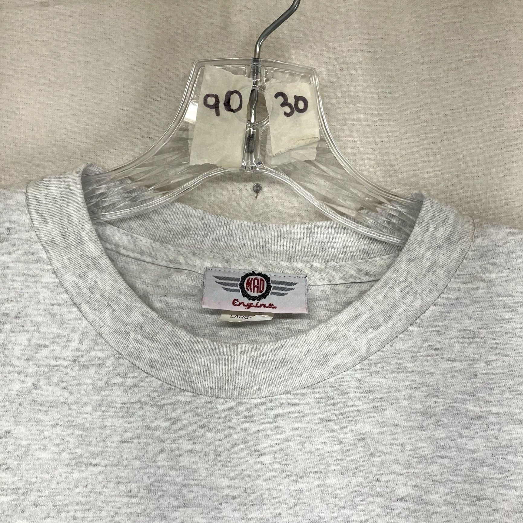 Mad Engine VINTAGE Mad Engine Surf Team T Shirt Adult Large Gray 80s 90s Beach Graphic Print USA Mens/Womens (Unisex) Size US L / EU 52-54 / 3 - 5 Thumbnail