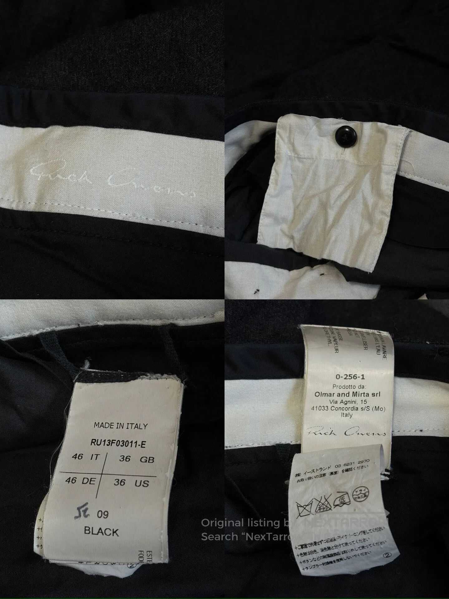 Rick Owens Rick Owens Double Layer Wool Pants. Size US 36 / EU 52 - 9 Thumbnail
