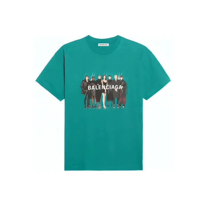 Balenciaga Balenciaga Vintage Graphic Knit T-Shirt for Women 0079 Size S / US 4 / IT 40 - 1 Thumbnail