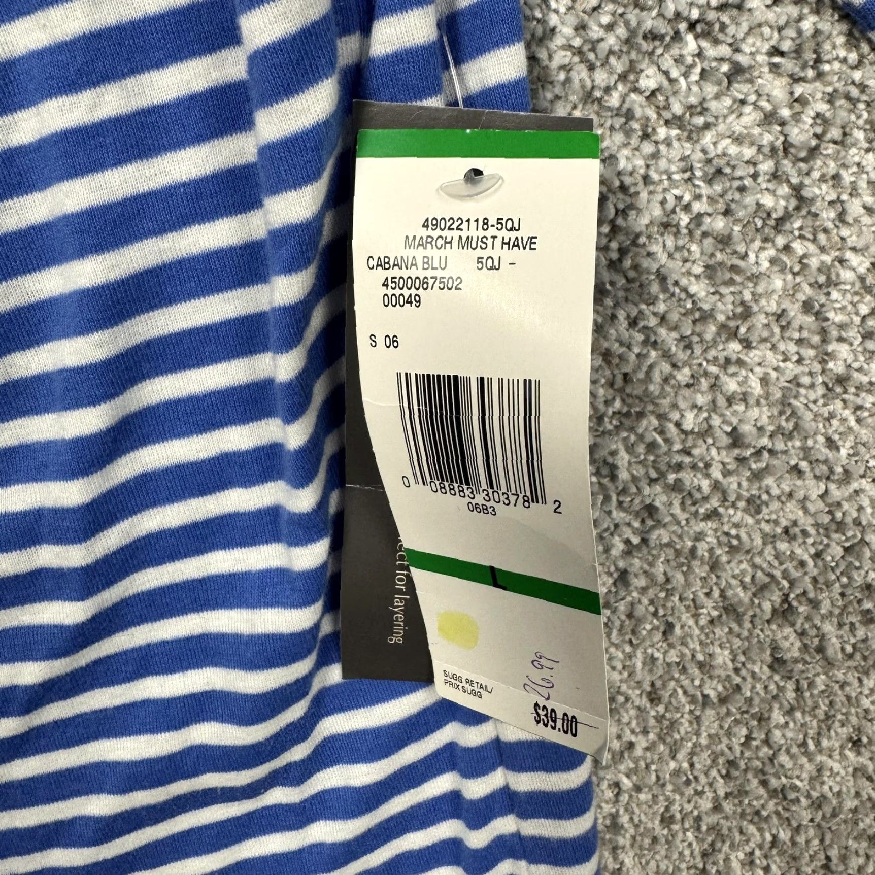 Jones New York Jones New York Sport Shirt Large Striped Nautical Casual Layering Classic Preppy Size L / US 10 / IT 46 - 2 Thumbnail