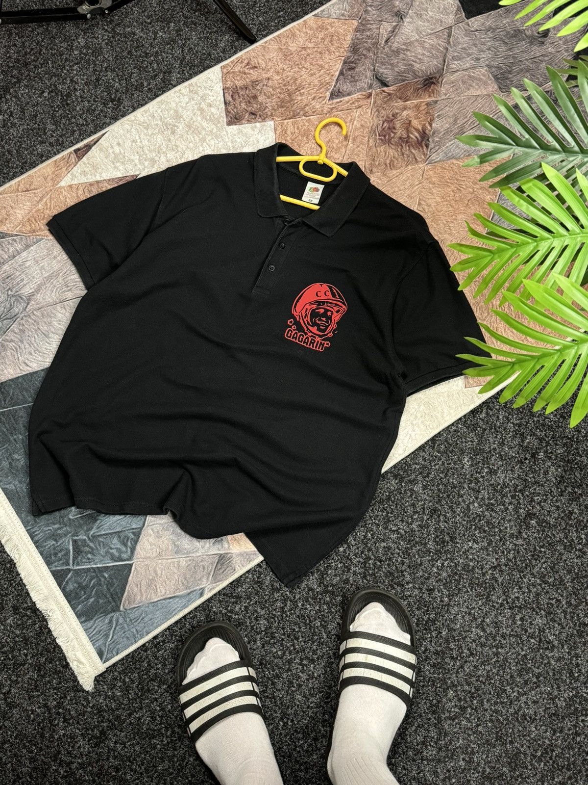 Vintage Gagarin polo Cosmonaut's T-shirt 👕 SSSR Vintage size XL Size US XL / EU 56 / 4 - 1 Thumbnail