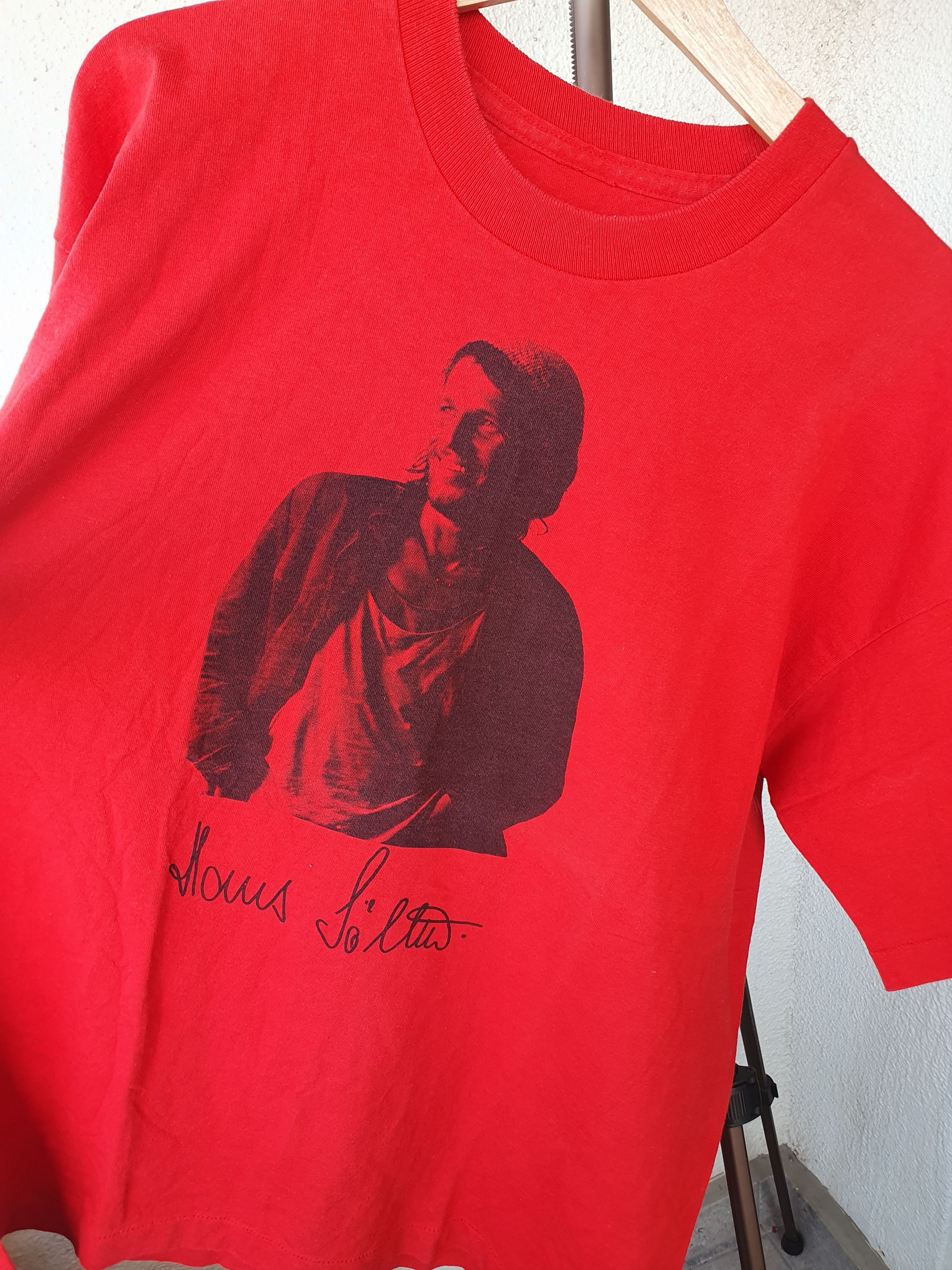 Vintage Vintage Single Stitch Red t-shirt sz L Size US L / EU 52-54 / 3 - 7 Thumbnail