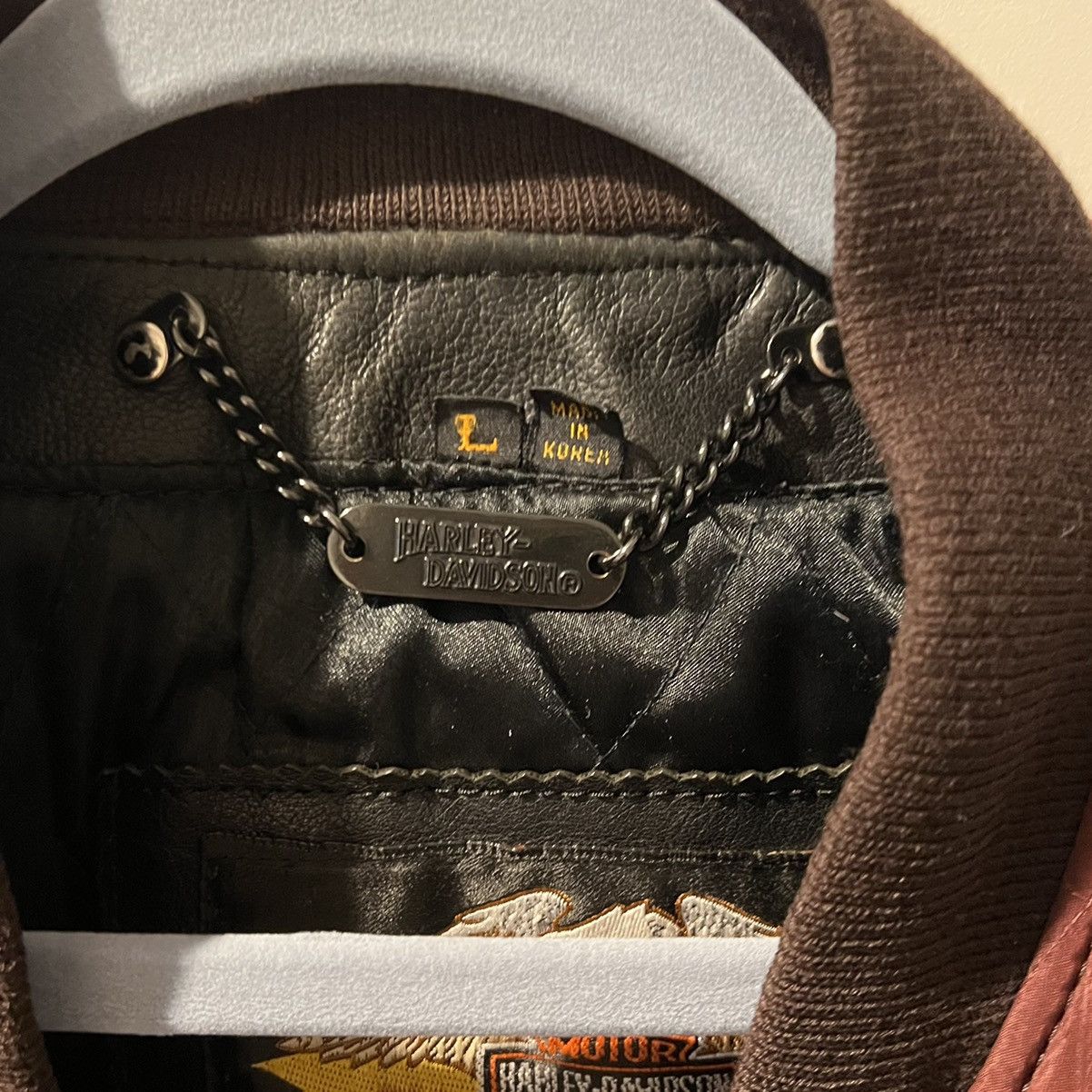 Harley Davidson × Vintage Harley Davidson Quilted Leather Jacket Size US L / EU 52-54 / 3 - 3 Thumbnail