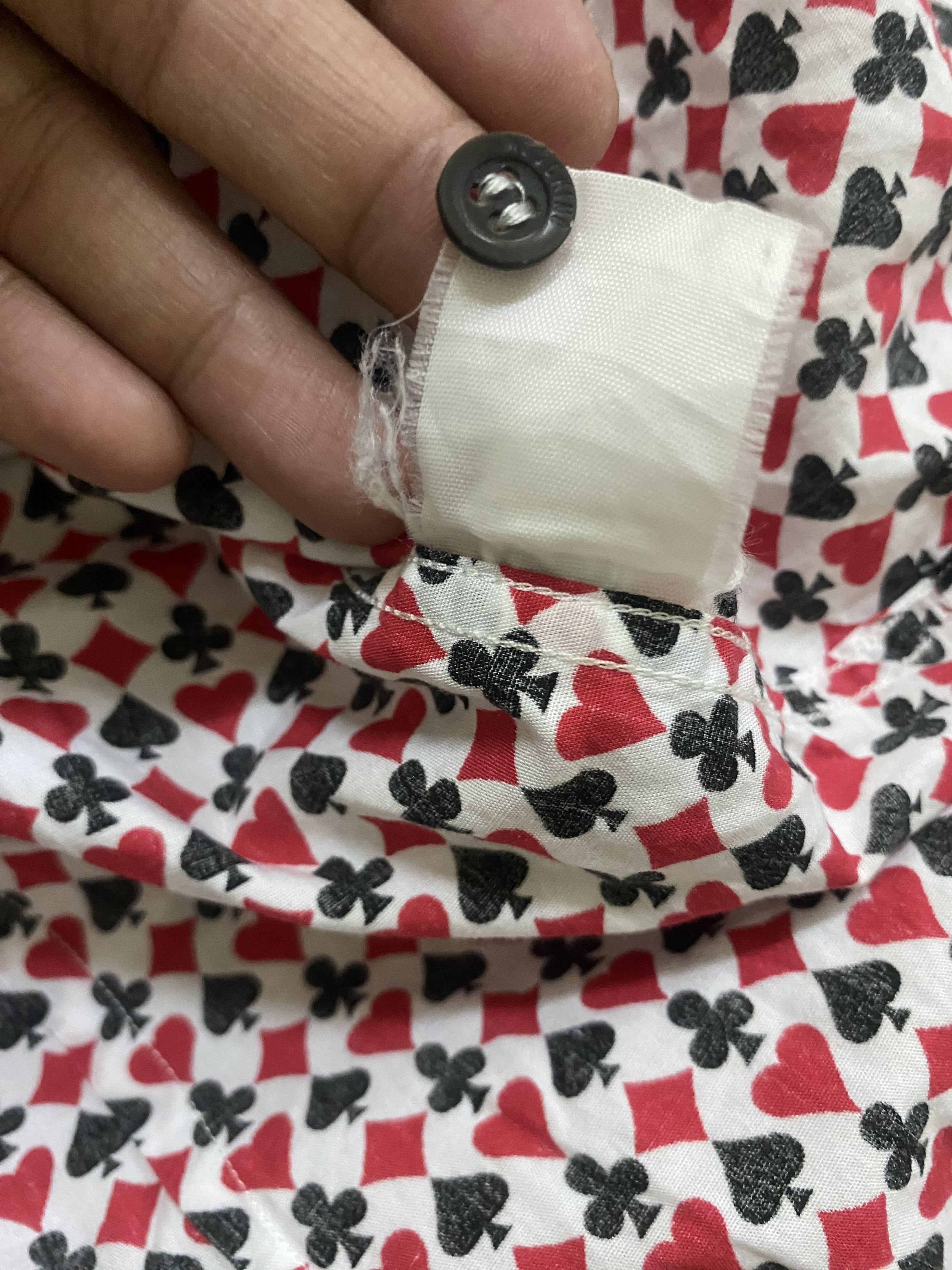 Moschino Moschino Poker Open Collar Button Up Size US M / EU 48-50 / 2 - 6 Thumbnail