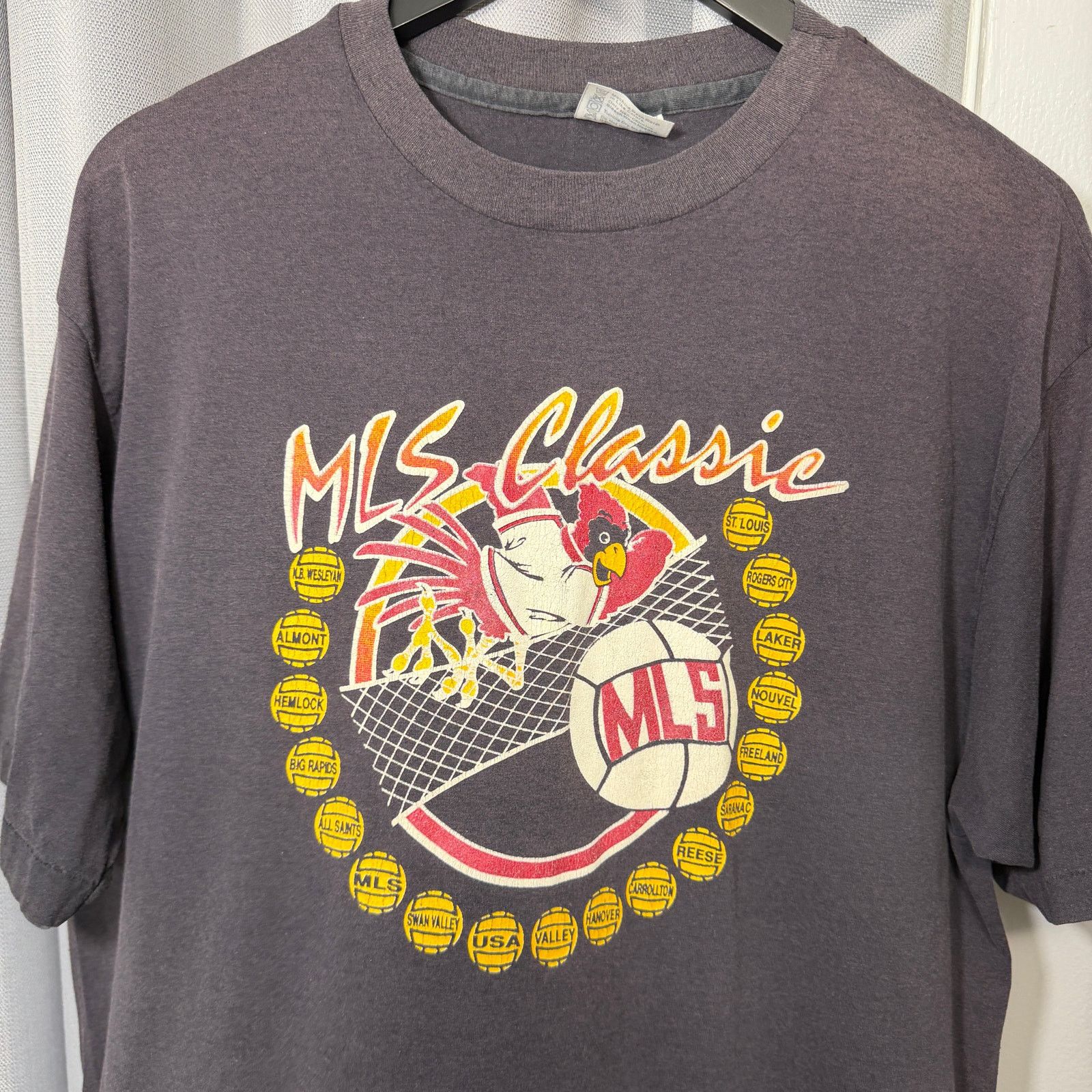 Vintage Vintage MLS Classic Shirt Men's Extra Large Black Faded 80s Size US XL / EU 56 / 4 - 1 Thumbnail