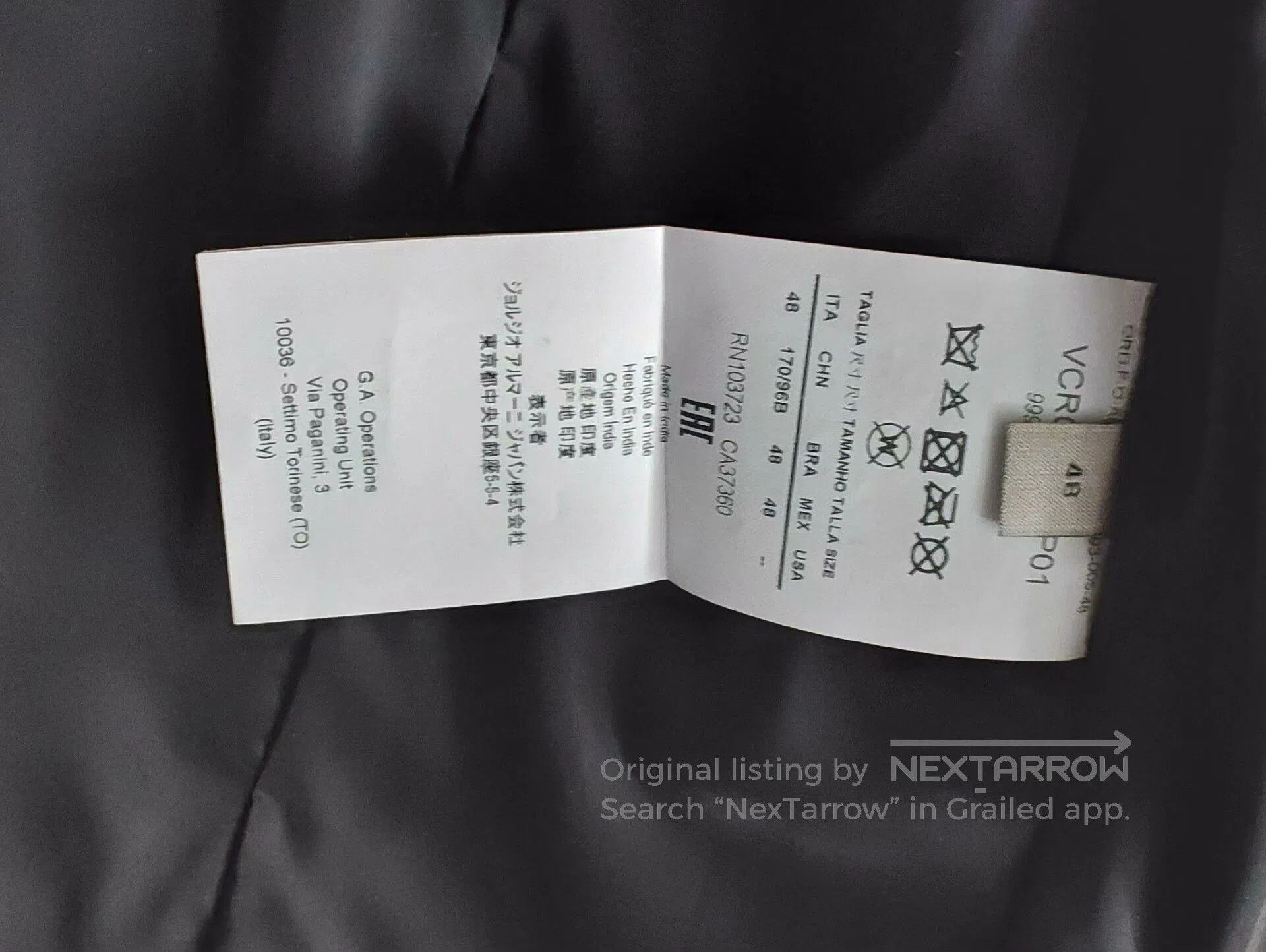 Armani Collezioni Armani Collezioni Leather Jacket. Size US M / EU 48-50 / 2 - 7 Thumbnail