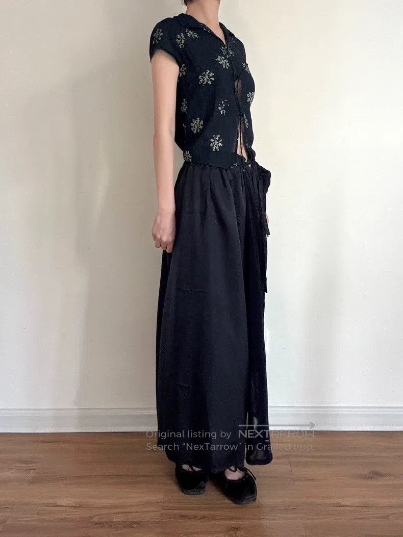 Yohji Yamamoto Yohji Yamamoto Velvet paneled culottes pants Size 25" / US 0 / IT 36 - 6 Thumbnail