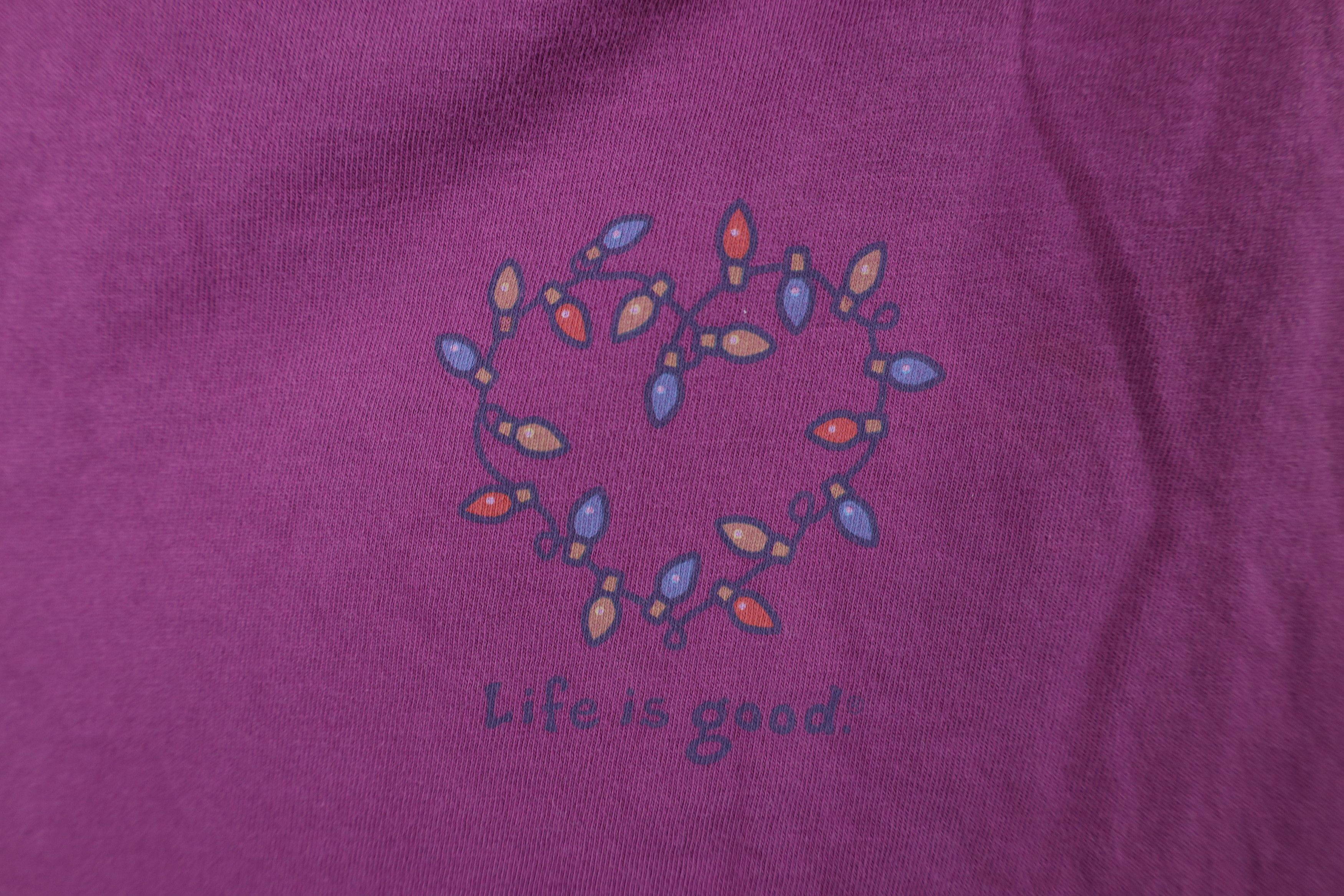 Life is Good × Vintage Life Is Good Fit Christmas Lights Heart Long Sleeve T-Shirt Size L / US 10 / IT 46 - 5 Thumbnail