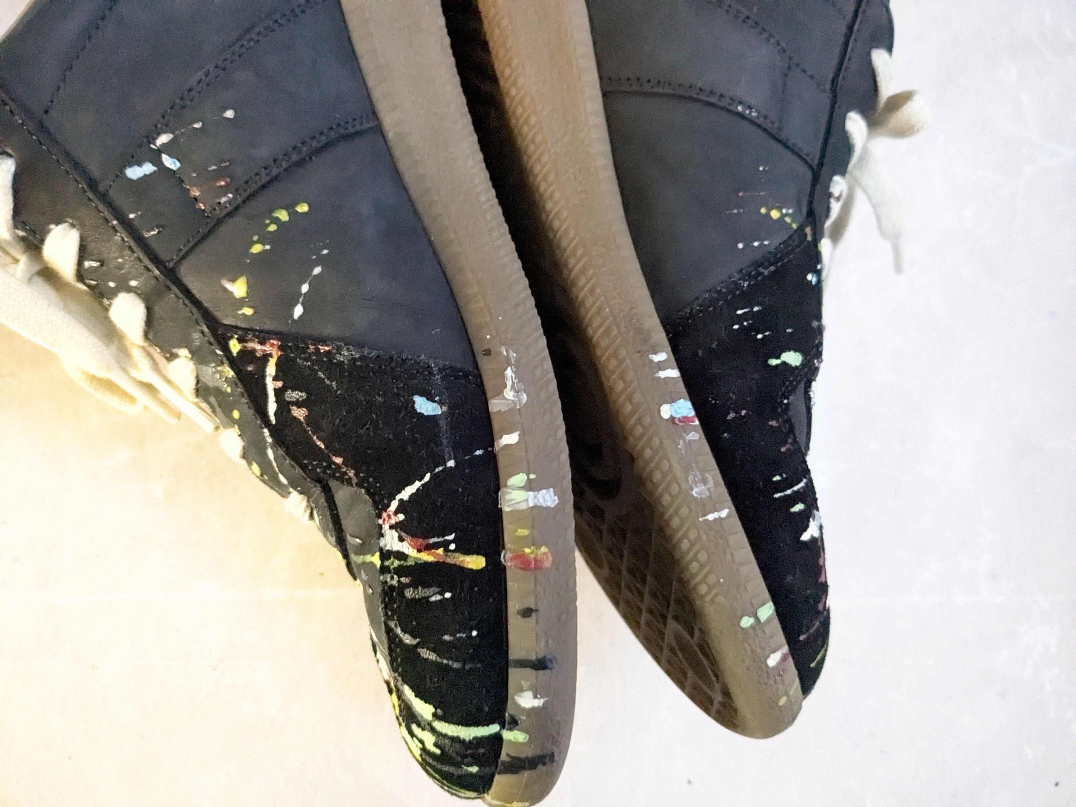 Maison Margiela Maison Margiela Replica GAT Black Paint Splatter 8 41 Low Size US 8 / EU 41 - 9 Thumbnail