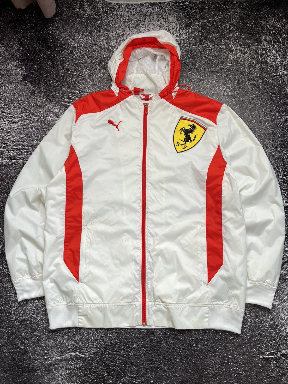 Puma Rare Puma Ferrari Racing Hooded Light Jacket White Size XL Size US XL / EU 56 / 4 - 2 Thumbnail