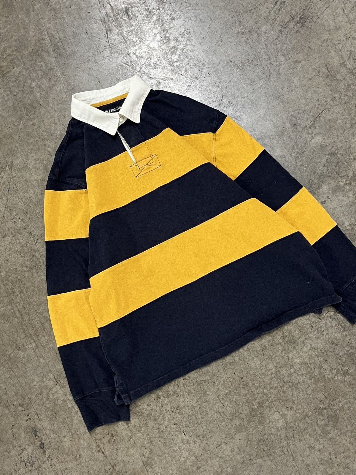 Polo Ralph Lauren × Vintage Vintage striped rugby shirt preppy streetwear hype y2k Size US L / EU 52-54 / 3 - 1 Thumbnail