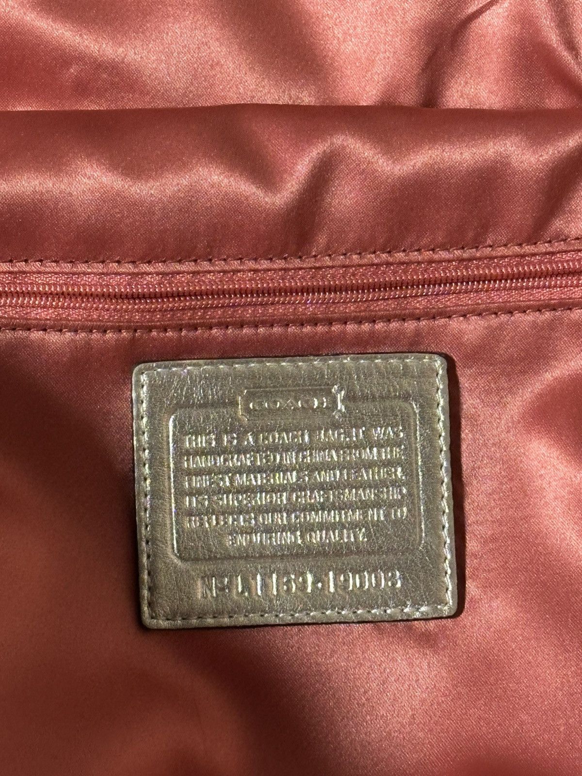 Coach Coach Metallic Whipstitch Leather Convertible Bag. Size ONE SIZE - 23 Thumbnail