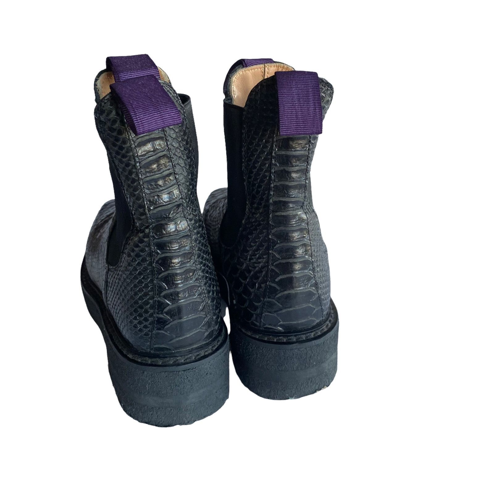 Eytys Eytys Womens Textured Leather Chelsea Platform Boots Size US 8 / IT 38 - 3 Thumbnail