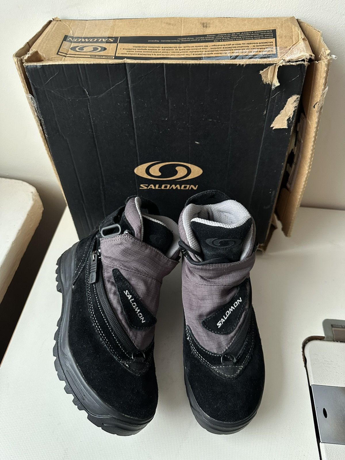 Salomon Salomon Adventure 7 GTX (2006) vintage black suede boots Size US 7 / IT 37 - 2 Thumbnail