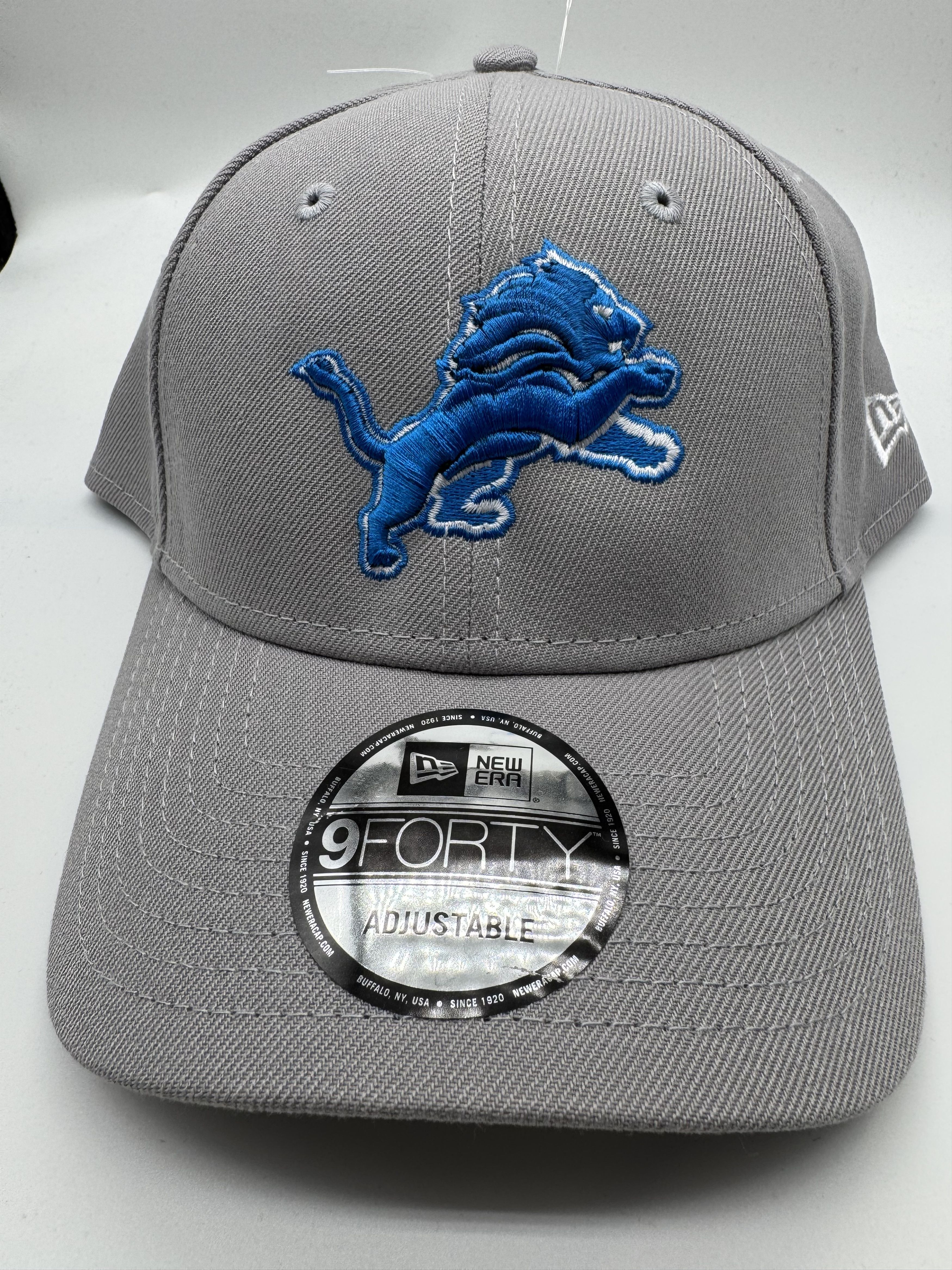 New Era New Era Detroit Lions Gray Hat Cap Adjustable New Size ONE SIZE - 1 Thumbnail