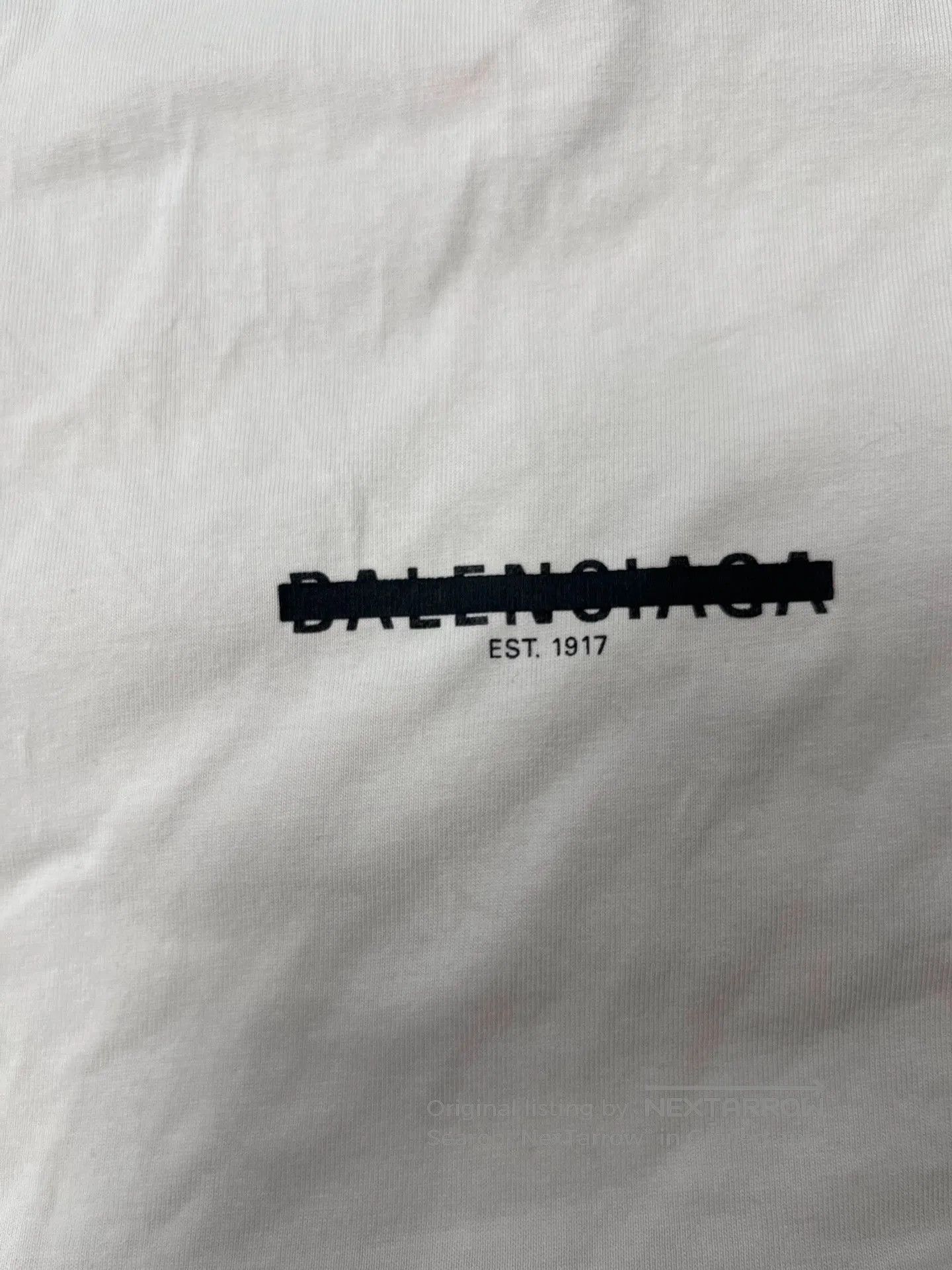 Balenciaga Balenciaga White Logo Print Casual T-Shirt. Size US S / EU 44-46 / 1 - 3 Thumbnail