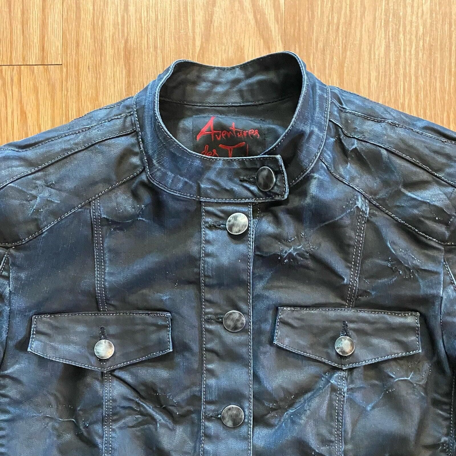 Other Aventures des Toiles Distressed Blue Denim Jacket Womens M Size M / US 6-8 / IT 42-44 - 4 Thumbnail