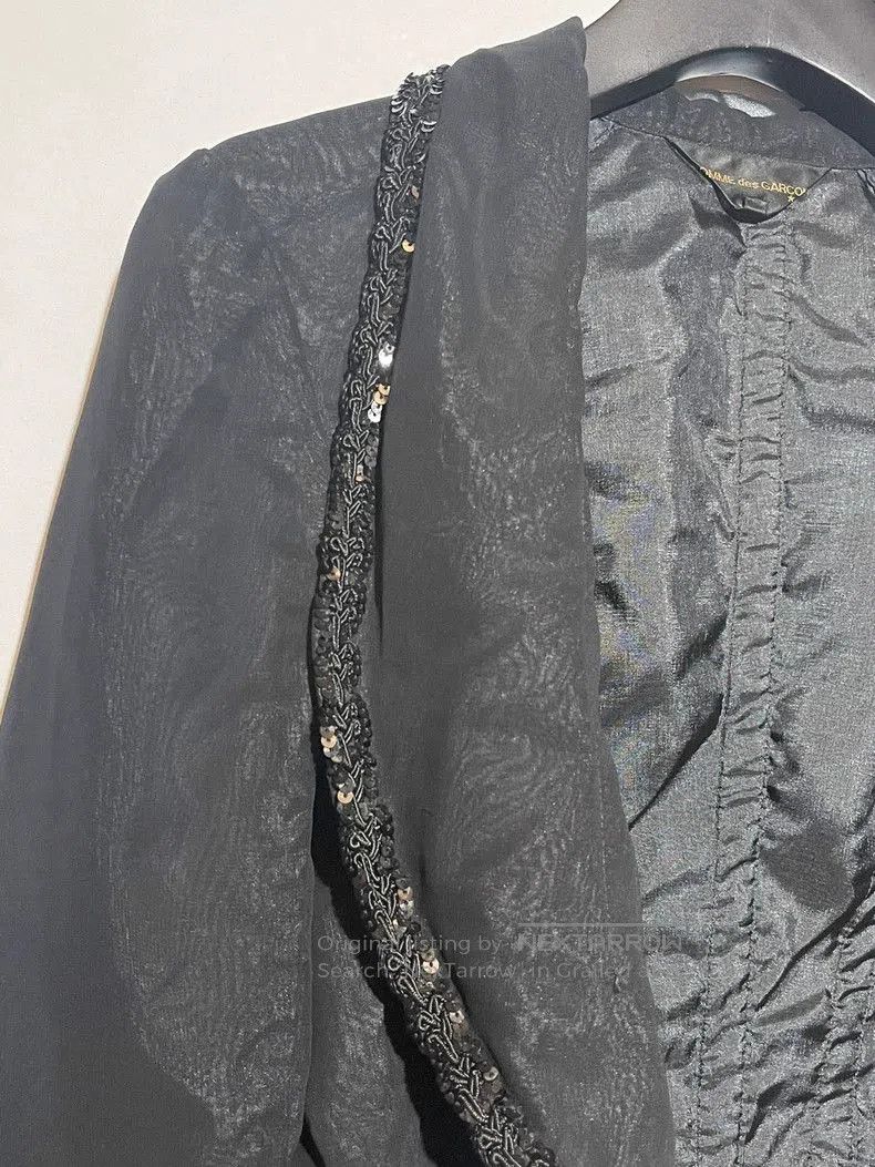 Comme des Garcons cdg 2005 black blazer with sequin detail. Size US S / EU 44-46 / 1 - 5 Thumbnail