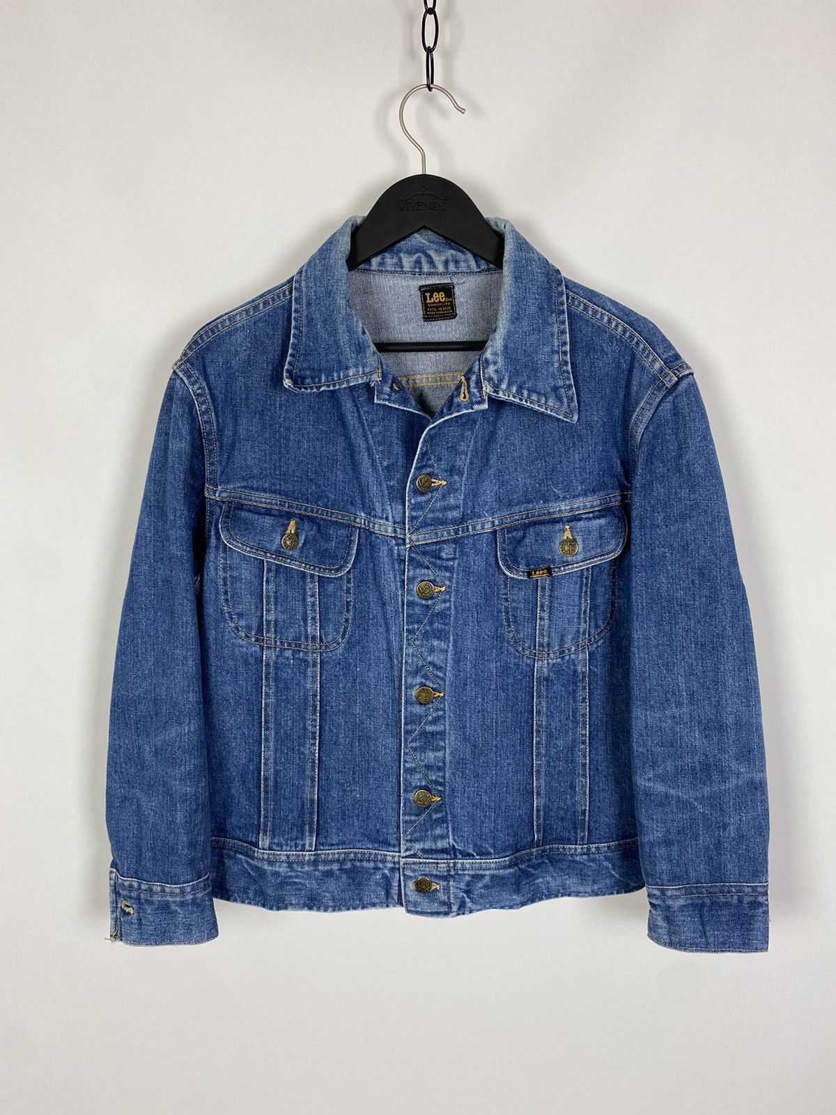 Lee 1970s Vintage Lee Riders Sanforized Washed Boxy Denim Jacket Size US M / EU 48-50 / 2 - 3 Thumbnail
