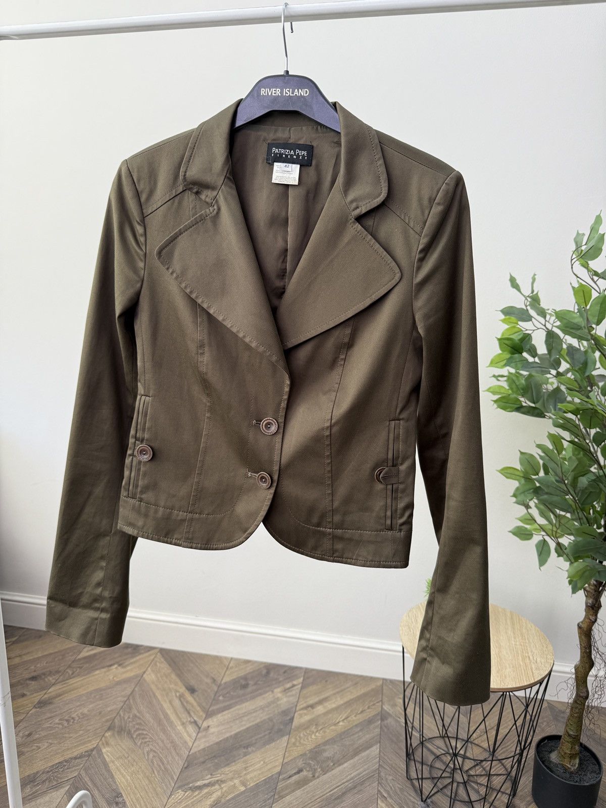 Patrizia Pepe Vintage Patrizia Pepe Firenze Blazer Jacket Women Cropped Size M / US 6-8 / IT 42-44 - 3 Thumbnail
