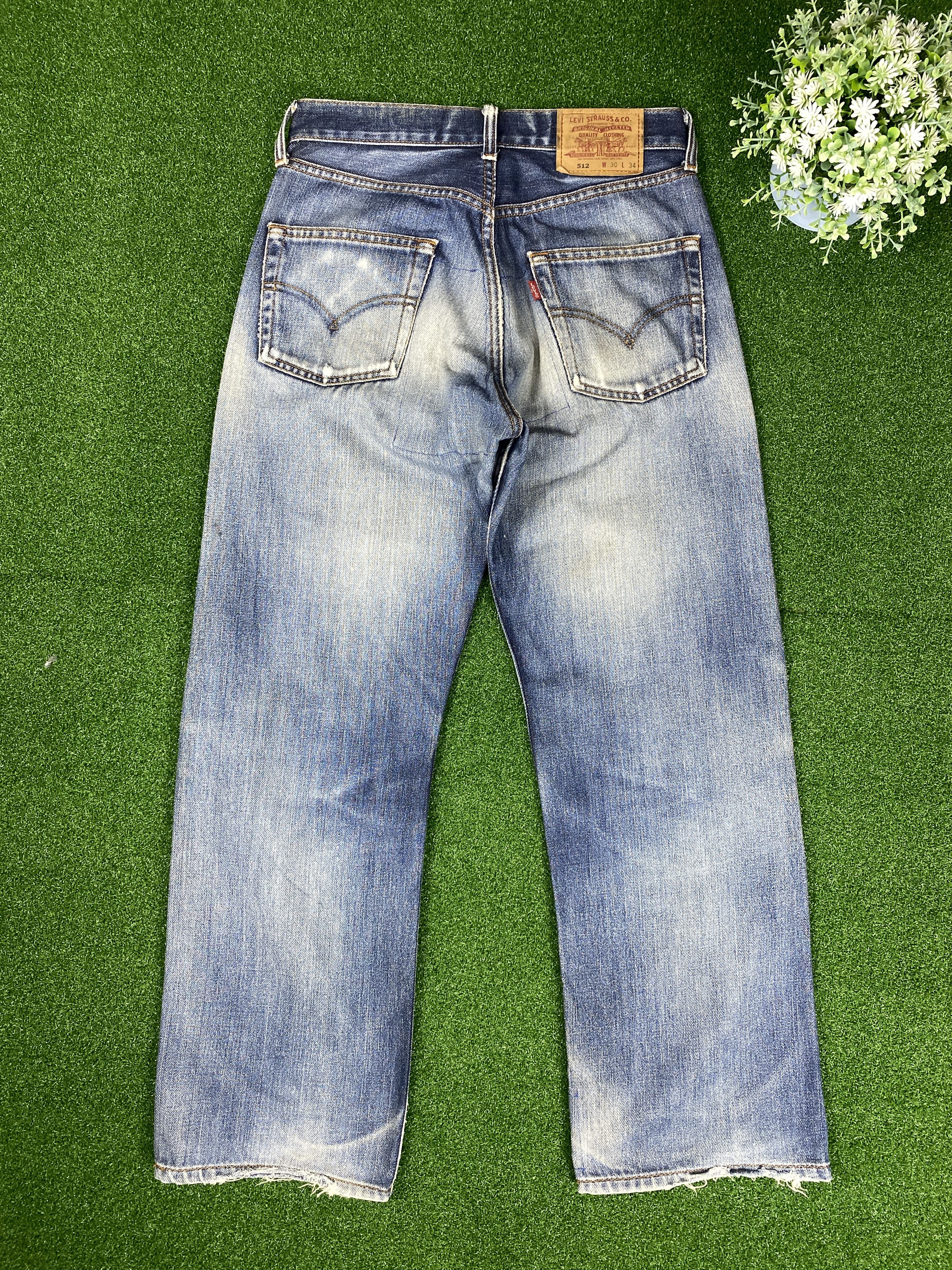 Levi's Vintage Levi's 512 Distressed Faded Blue Jeans CP0035 Size US 30 / EU 46 - 7 Thumbnail