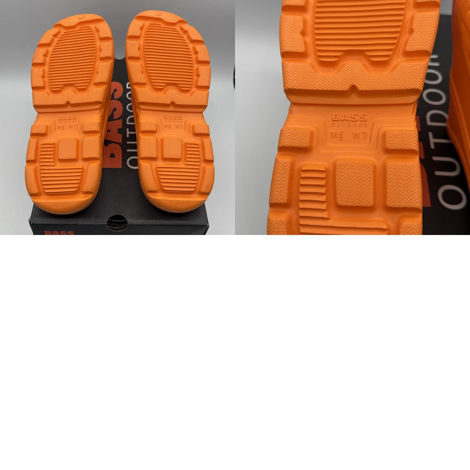Vintage BASS OUTDOOR Men's Slide Sandal - Size M6 W7 - Flame Orange - Lightweight, Water Resistant, Casual Size ONE SIZE - 8 Thumbnail