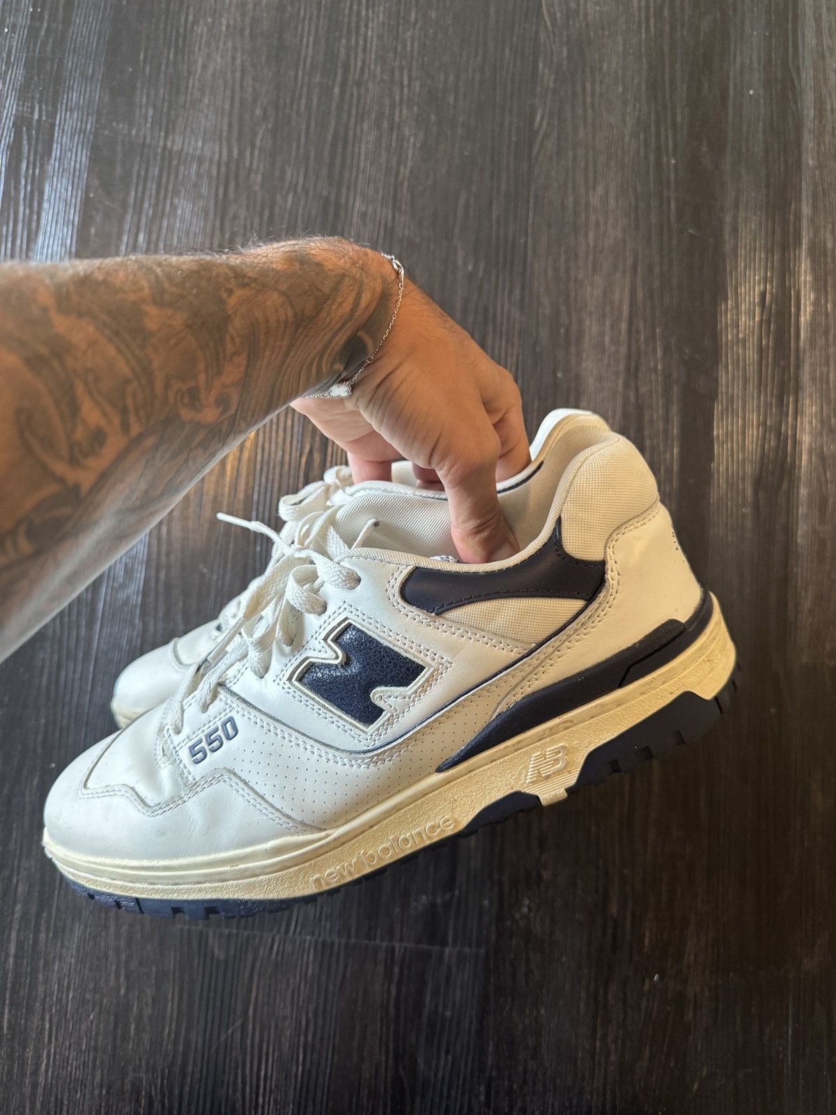 Aime Leon Dore × New Balance aime leon dore new balance 550 in navy mens us size 11 Size US 11 / EU 44 - 6 Thumbnail