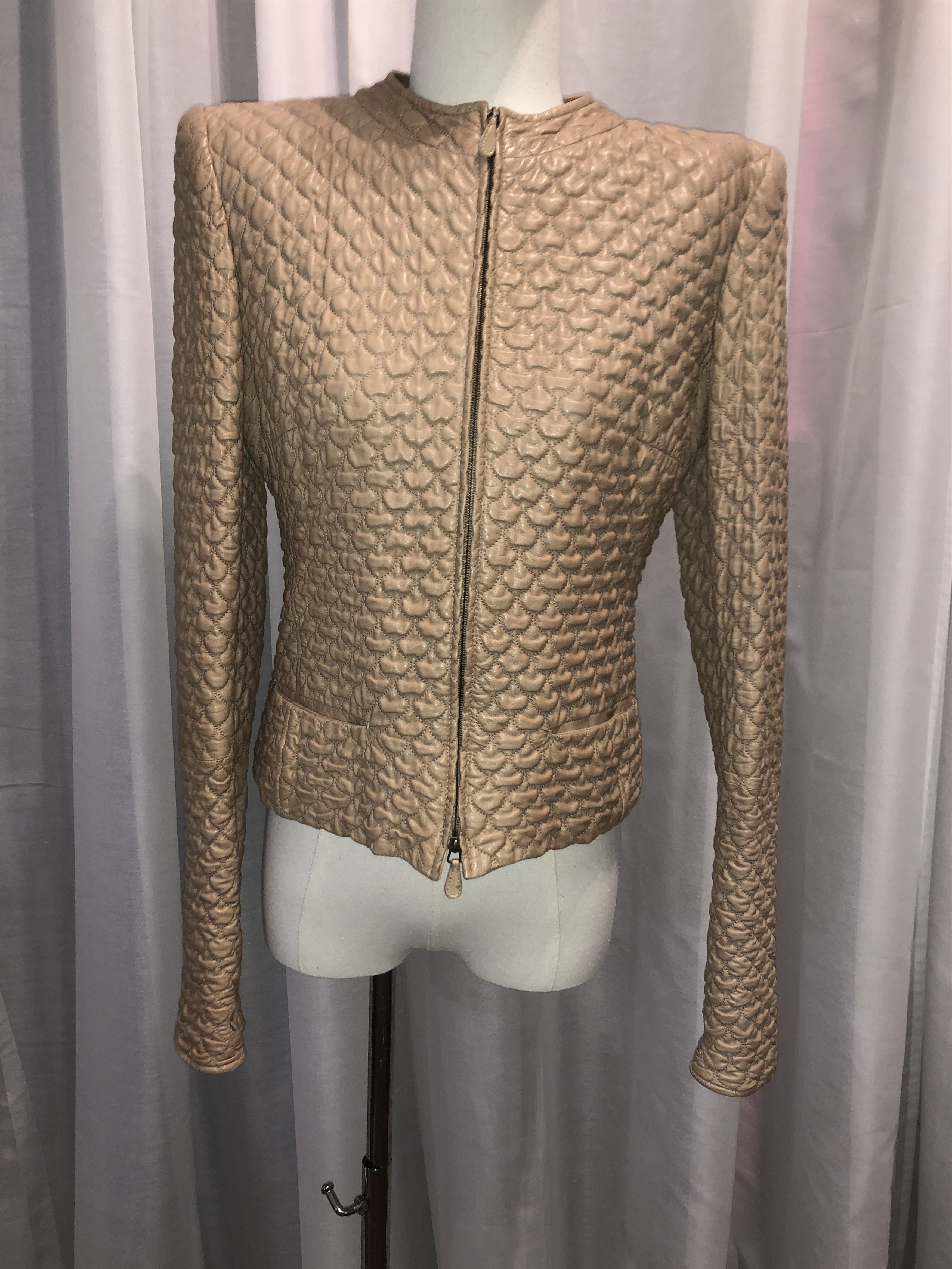 Alexander McQueen Pantheon and Lucem 2004 Quilted Leather Jacket Size M / US 6-8 / IT 42-44 - 7 Thumbnail