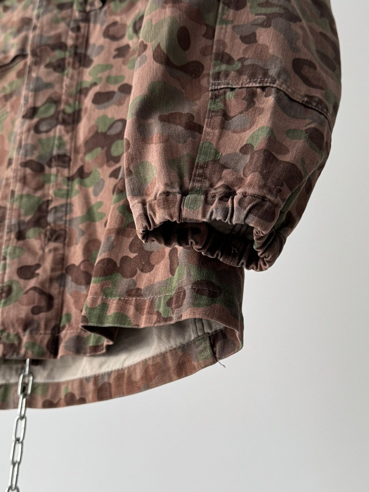 Vintage 1960s Vintage Austrian Army Pea Dot Camo Jacket Size US M / EU 48-50 / 2 - 6 Thumbnail