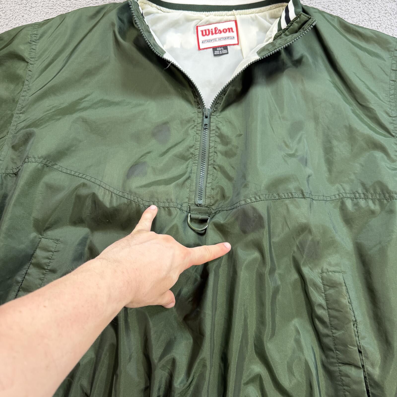 Wilson Vintage Wilson Half Zip Windbreaker Pullover Jacket Mens L Size US L / EU 52-54 / 3 - 6 Thumbnail