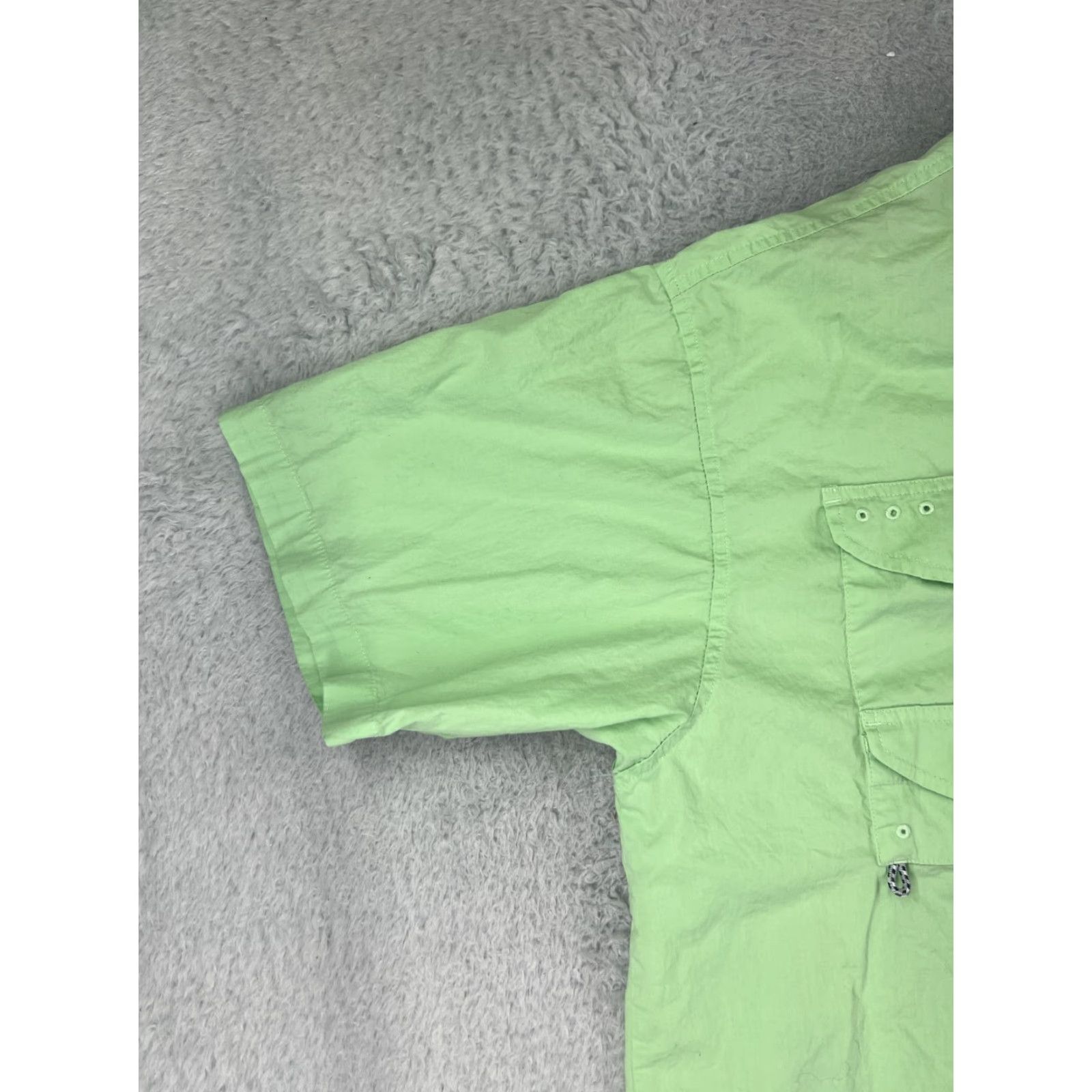 Vintage Columbia Mens Button-Up Shirt XL Green Cotton Angler Fishing PFG Vented Casual Size US XL / EU 56 / 4 - 6 Thumbnail