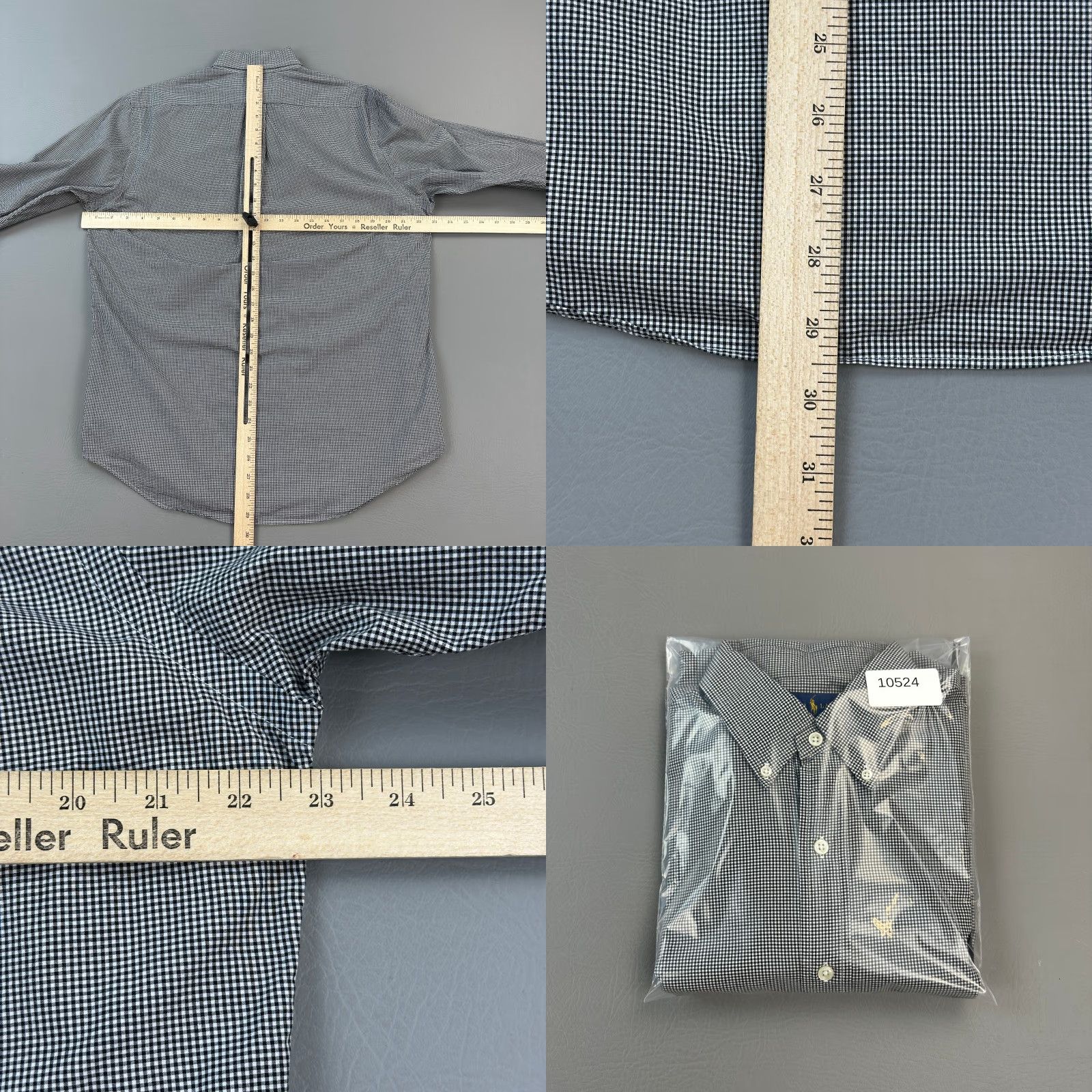 Ralph Lauren Ralph Lauren Shirt Mens Medium Micro Gingham Cotton Stretch Long Sleeve Preppy Shirt Size US M / EU 48-50 / 2 - 9 Thumbnail