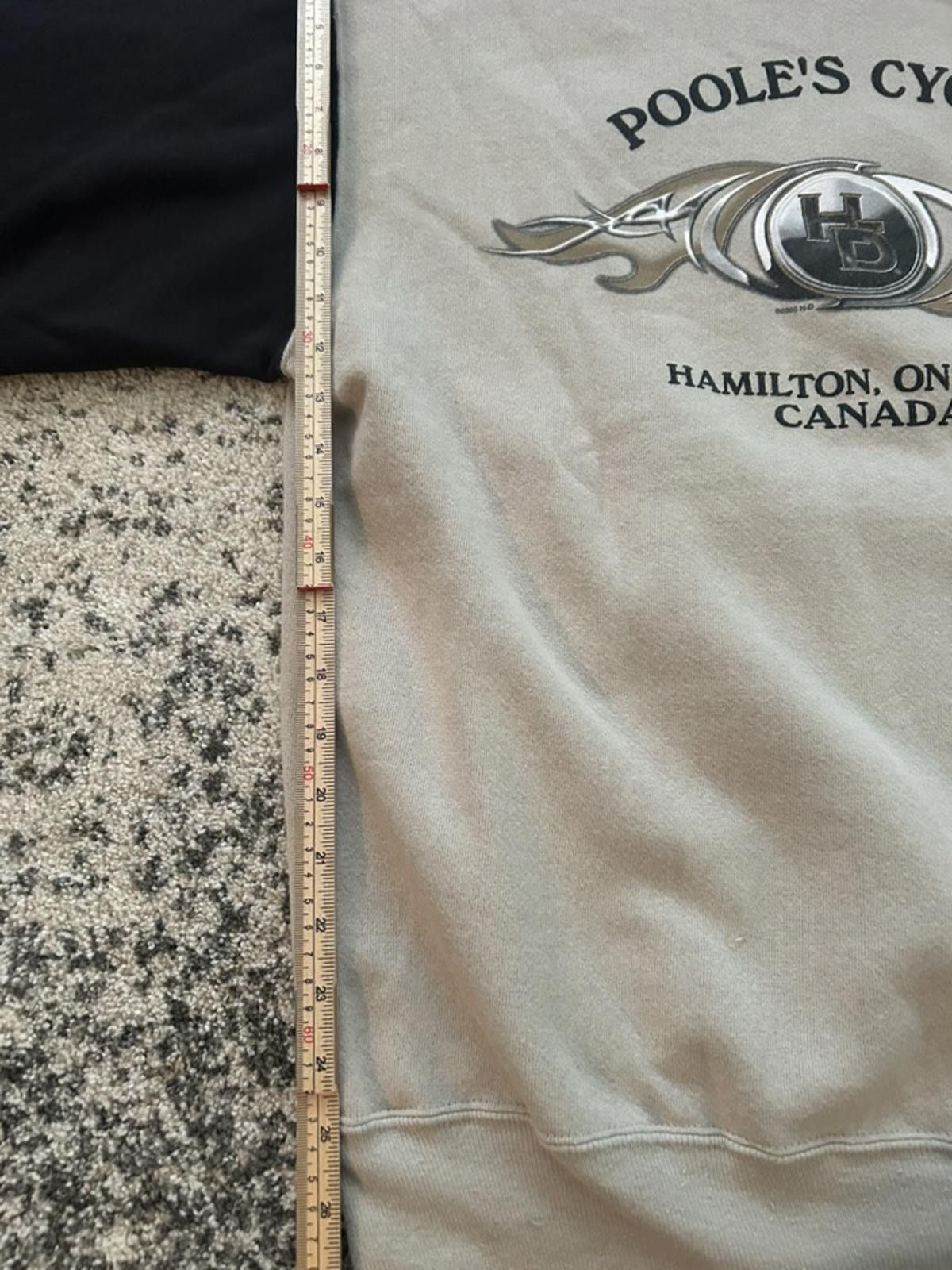 Harley Davidson Harley-Davidson Poole’s Cycle Two-Tone Hoodie – Hamilton, ON Size US L / EU 52-54 / 3 - 8 Thumbnail