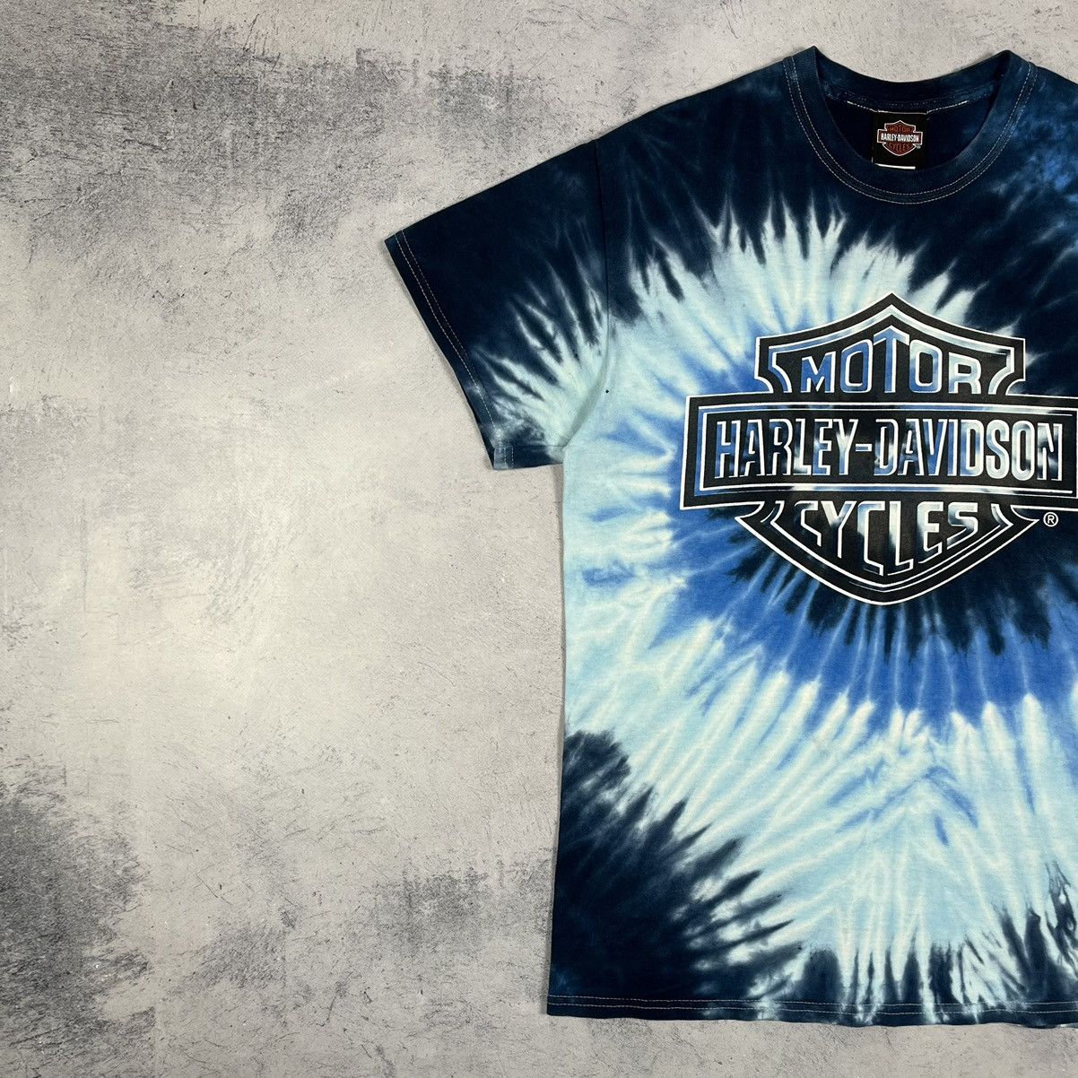 Harley Davidson Vintage Harley Davidson y2k big logo tie dye tee 90’s Size US M / EU 48-50 / 2 - 4 Thumbnail