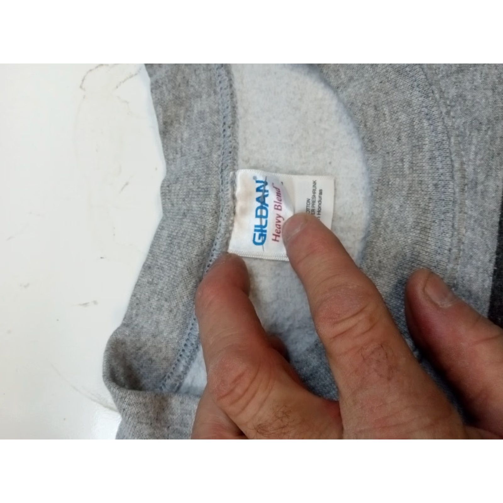 Gildan Gildan Sweatshirt Pullover Cream Gray L Men 48" Chest Cash Rule Everything Around Me Size US L / EU 52-54 / 3 - 6 Thumbnail
